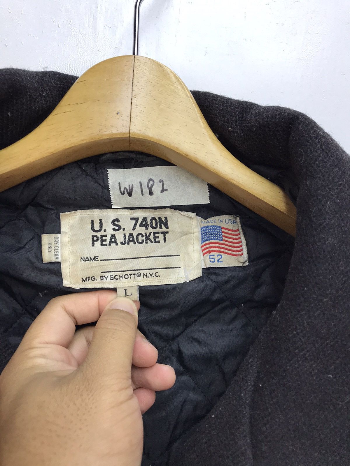 Schott VINTAGE SCHOTT NYC US 740N PEA JACKET Size US L / EU 52-54 / 3 - 3 Thumbnail