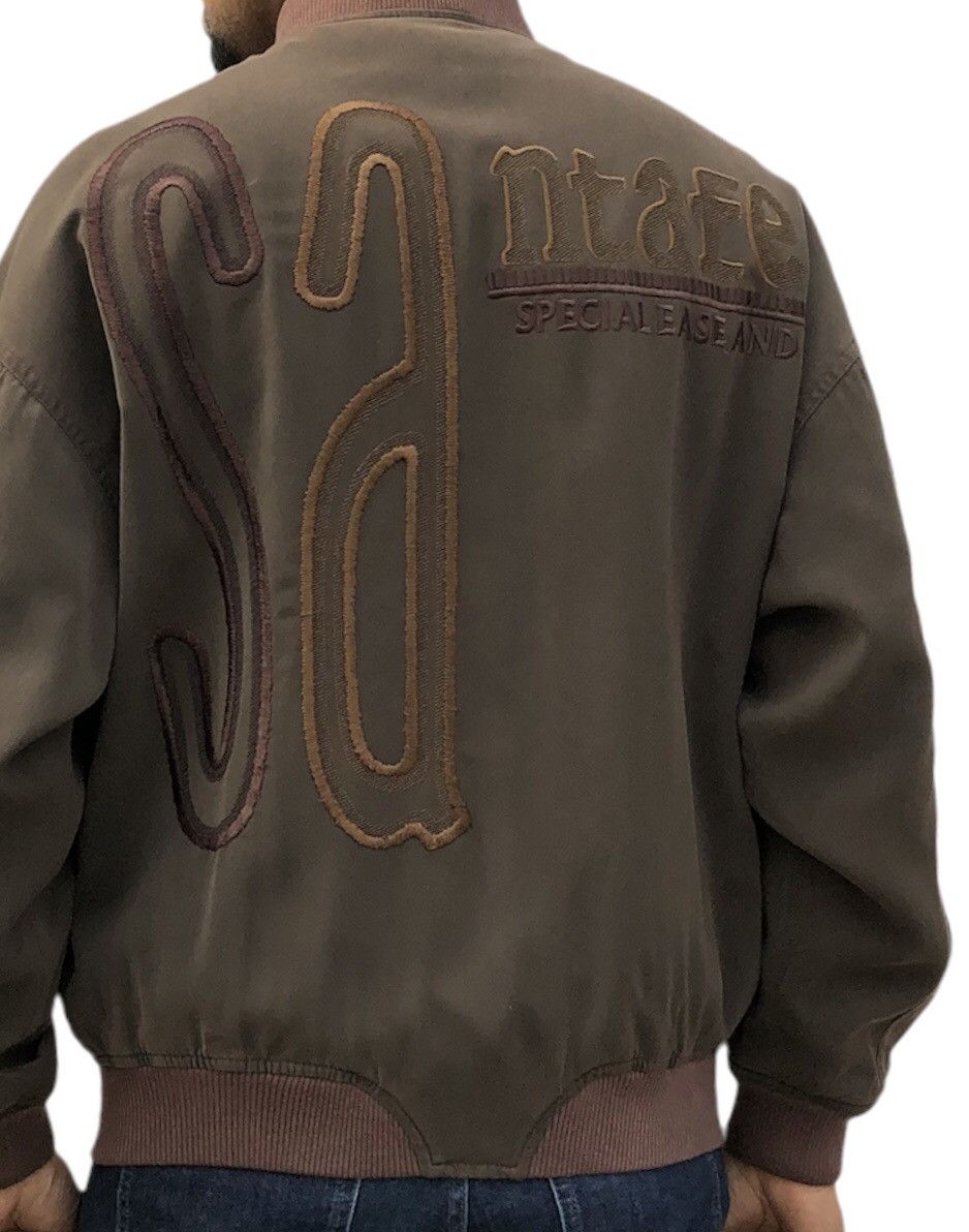 Japanese Brand Santa Fe Smart Ness Bomber Jacket With Embroidery Logo Size US L / EU 52-54 / 3 - 6 Thumbnail