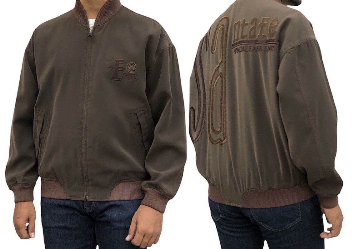 Japanese Brand Santa Fe Smart Ness Bomber Jacket With Embroidery Logo Size US L / EU 52-54 / 3 - 2 Thumbnail