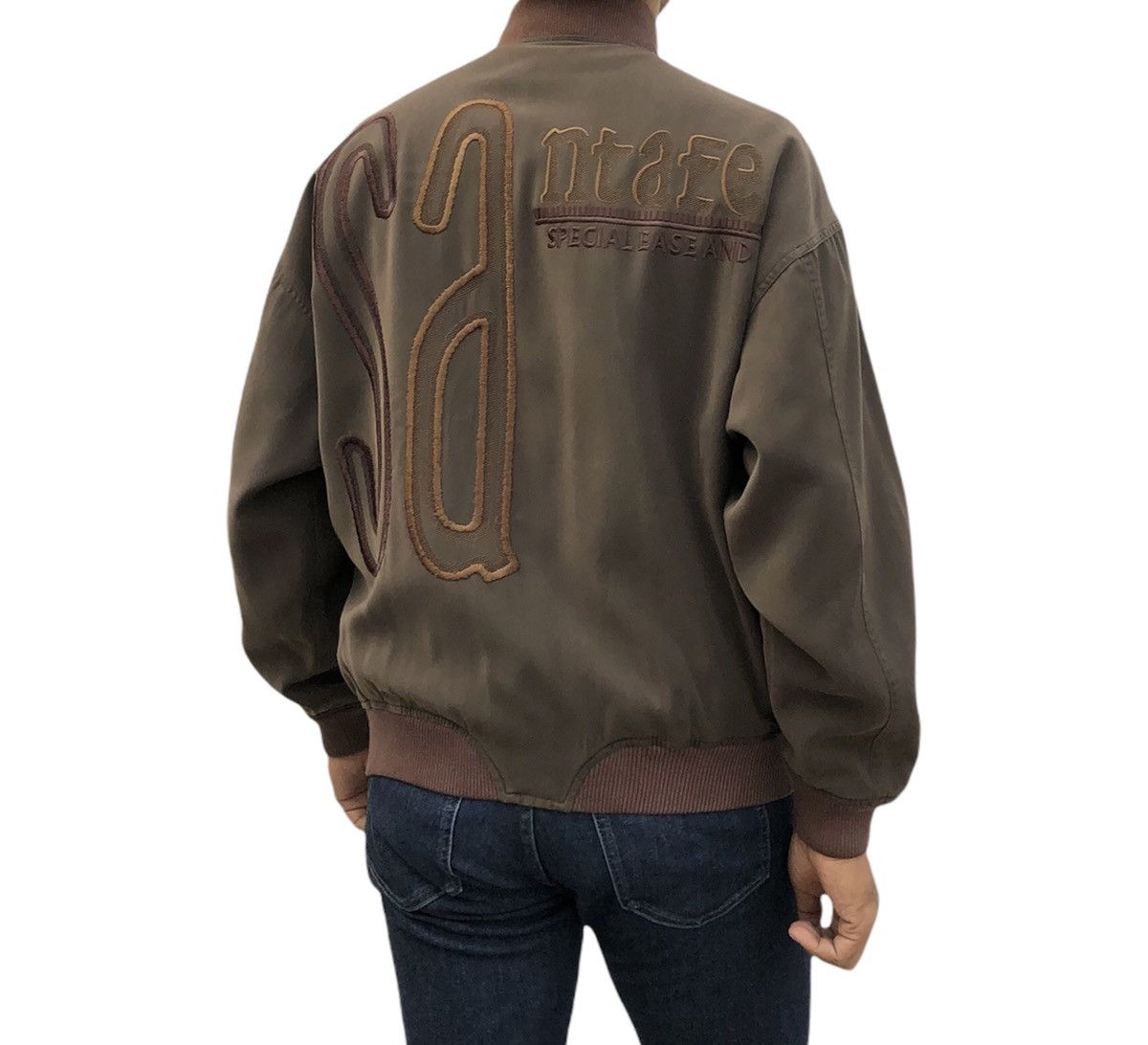 Japanese Brand Santa Fe Smart Ness Bomber Jacket With Embroidery Logo Size US L / EU 52-54 / 3 - 7 Thumbnail