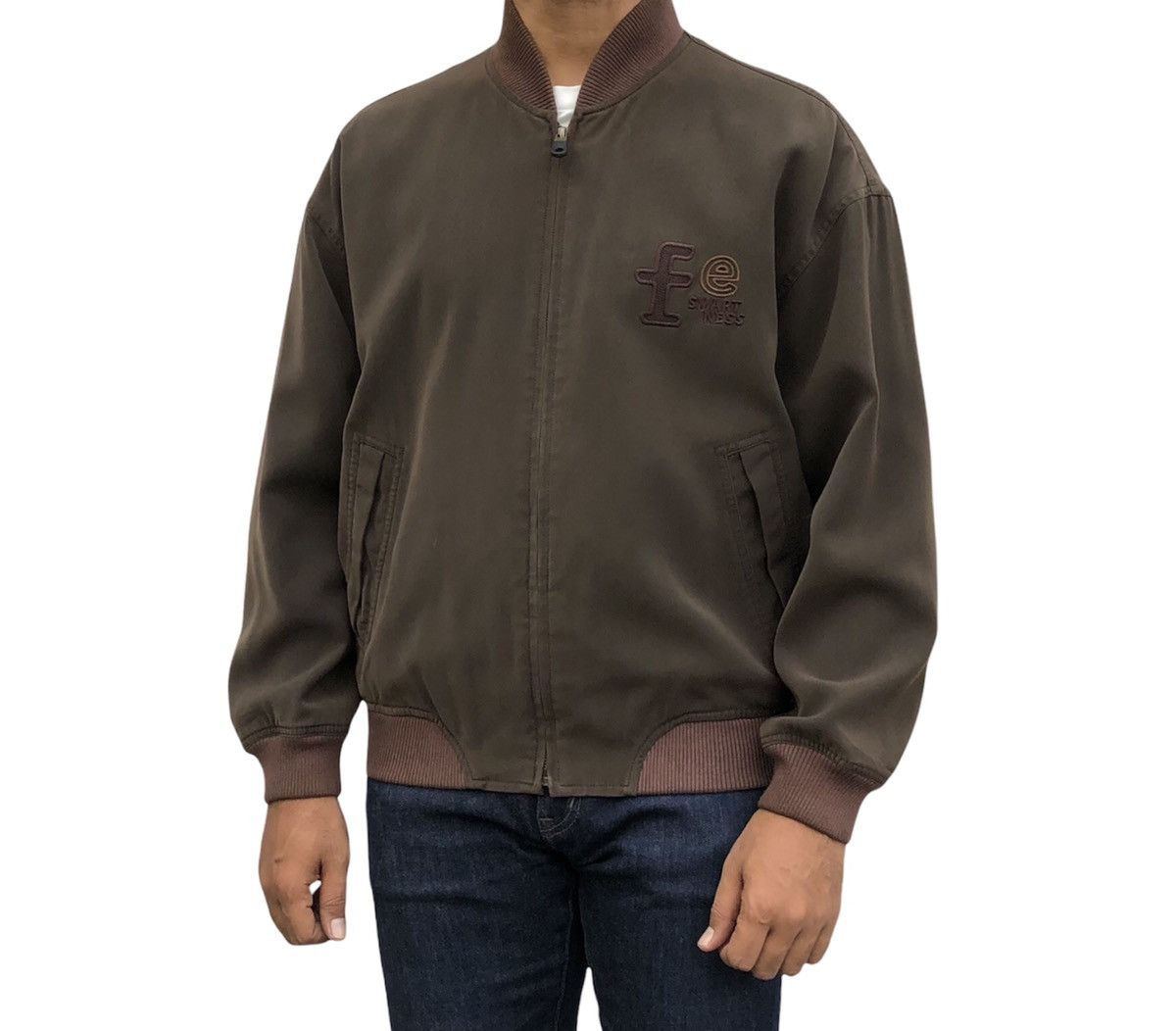 Japanese Brand Santa Fe Smart Ness Bomber Jacket With Embroidery Logo Size US L / EU 52-54 / 3 - 3 Thumbnail