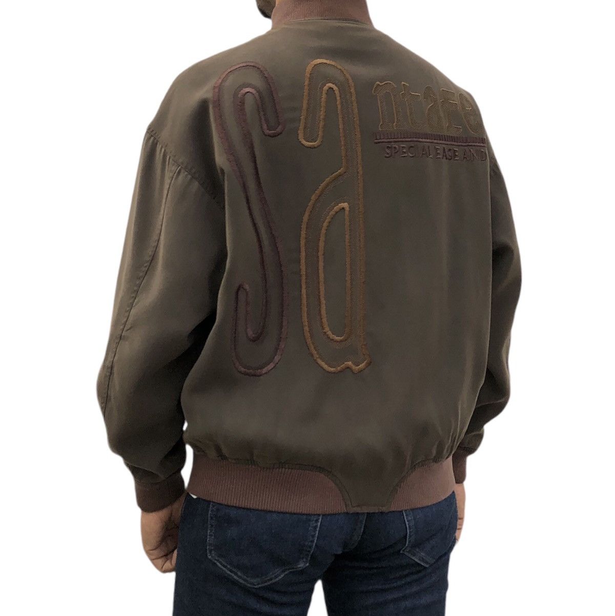 Japanese Brand Santa Fe Smart Ness Bomber Jacket With Embroidery Logo Size US L / EU 52-54 / 3 - 4 Thumbnail