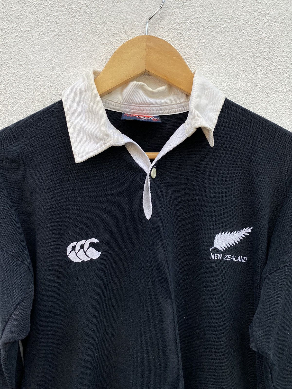 Canterbury of New Zealand Vintage Canterbury of New Zealand All Black rugby polo shirt Size US XL / EU 56 / 4 - 3 Thumbnail