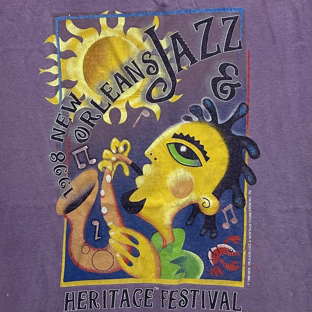 Vintage Vintage 1998 New Orleans Jazz & Heritage Festival Xlarge Size US XL / EU 56 / 4 - 2 Thumbnail