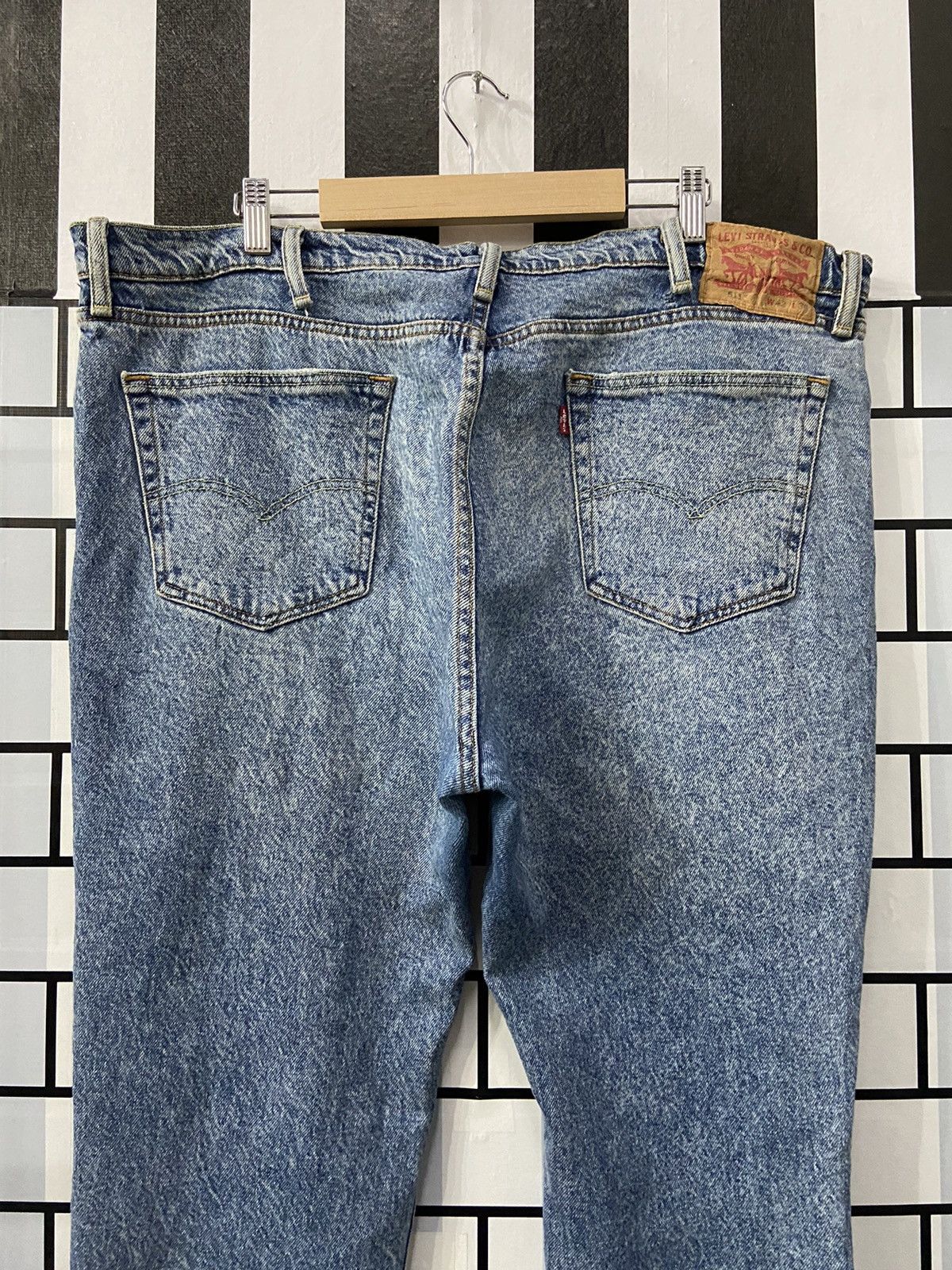 Levi's × Vintage Vintage Levi’s 511 Distressed Blue Wash Denim Pants 42X30 Size US 42 / EU 58 - 14 Thumbnail