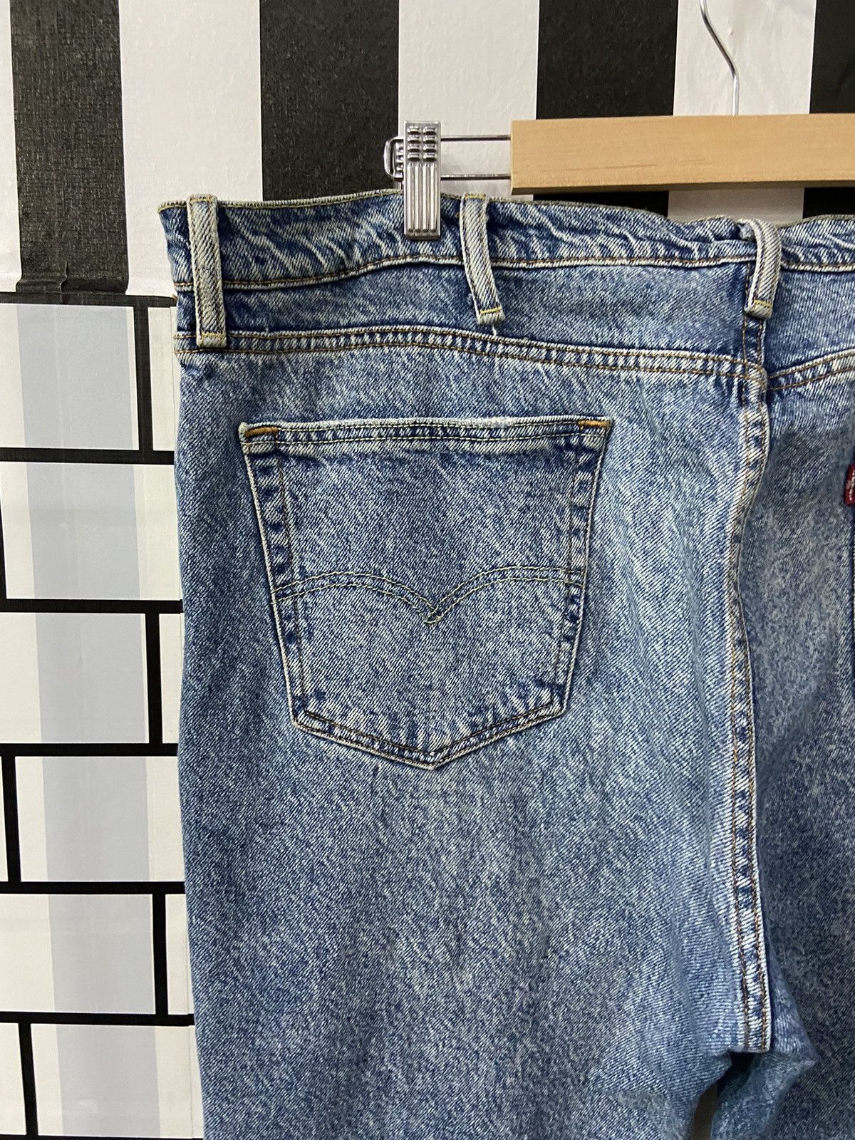 Levi's × Vintage Vintage Levi’s 511 Distressed Blue Wash Denim Pants 42X30 Size US 42 / EU 58 - 17 Thumbnail