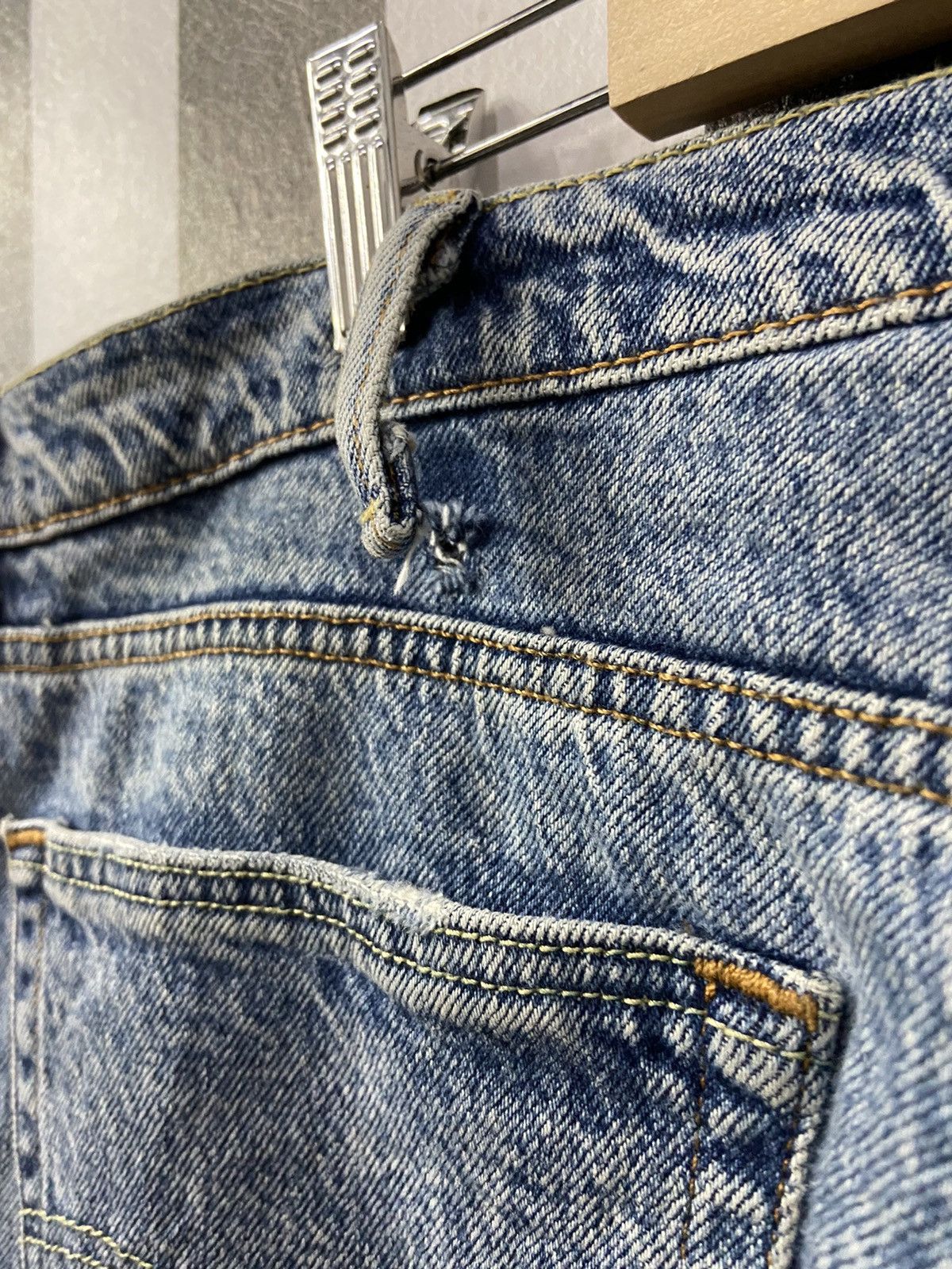 Levi's × Vintage Vintage Levi’s 511 Distressed Blue Wash Denim Pants 42X30 Size US 42 / EU 58 - 23 Thumbnail