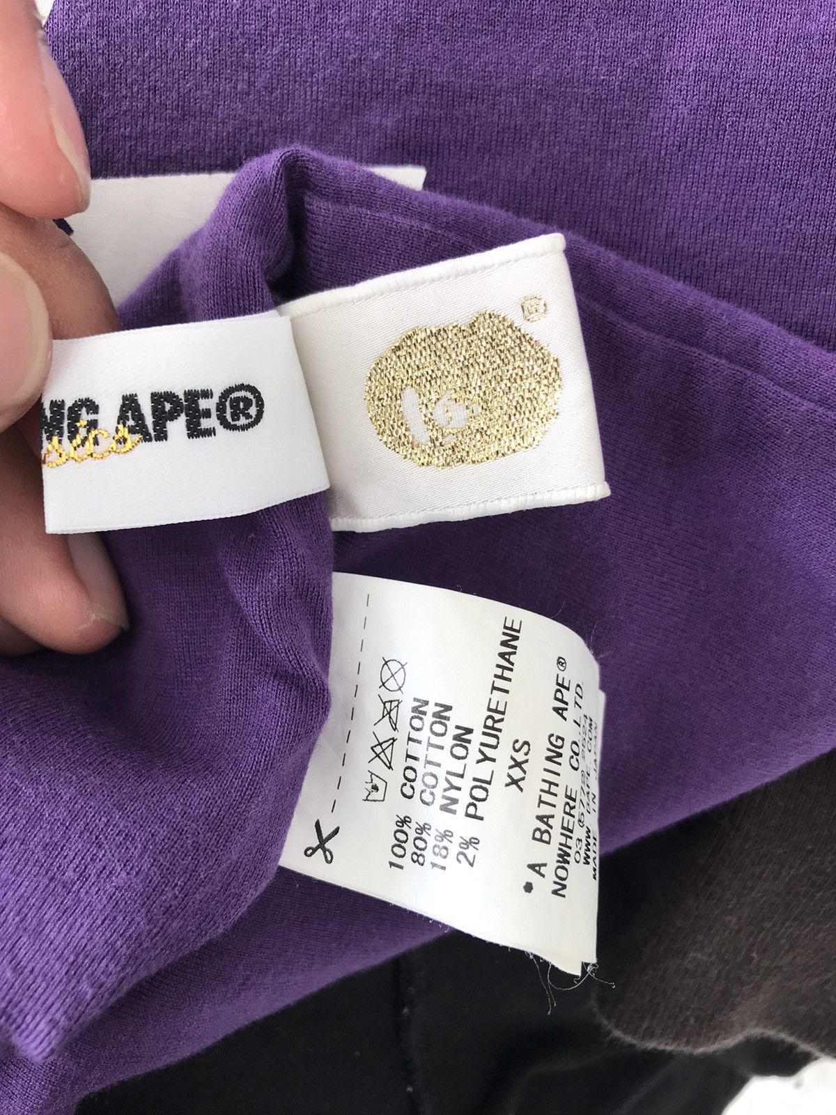 Bape × Nigo Sta Pattern Reversible Long Sleeve Tee Size XXS / US 00 / IT 34 - 13 Thumbnail