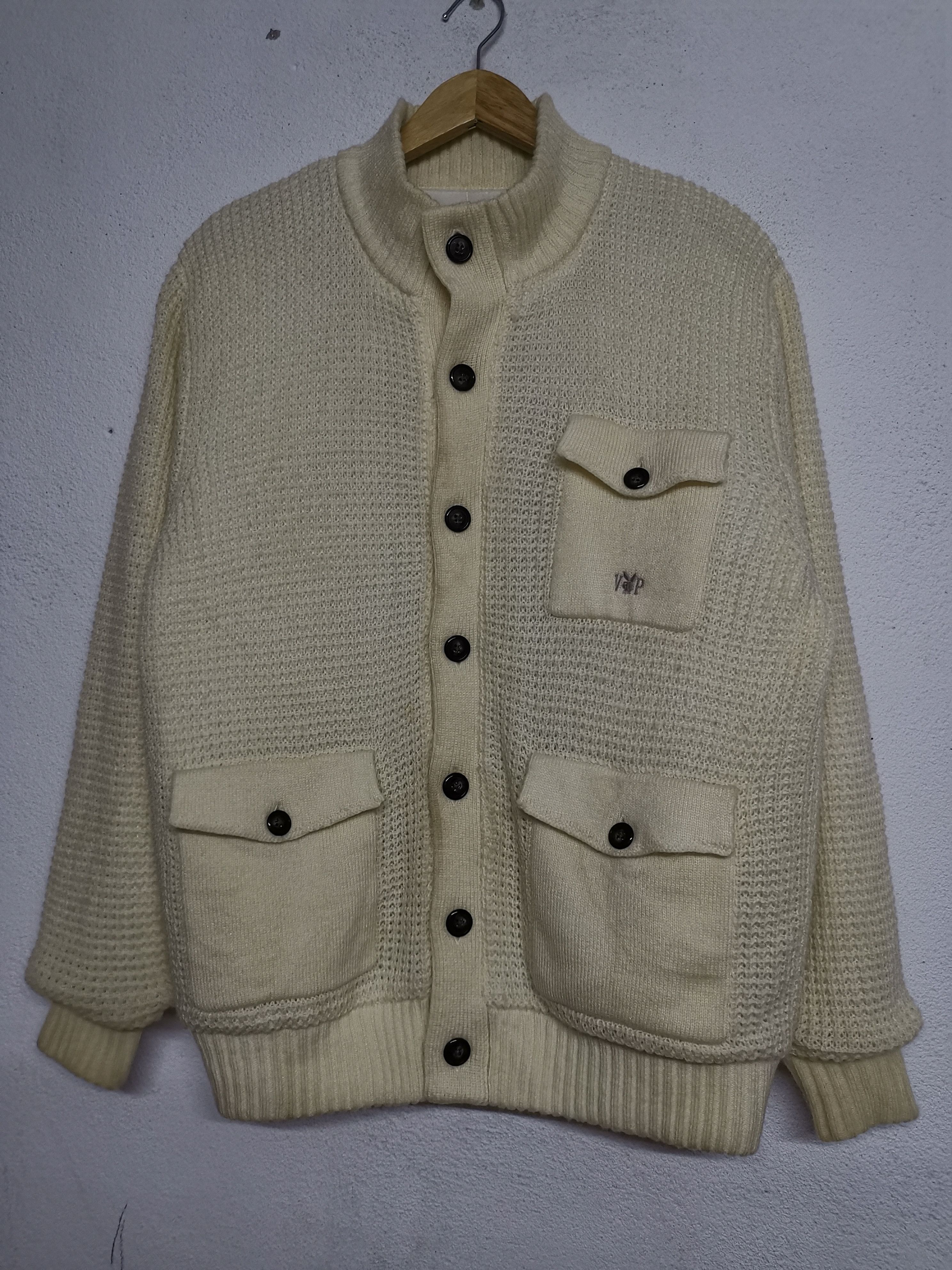 image of Playboy Collection Button Up Jacket in Cream, Men's (Size Large)