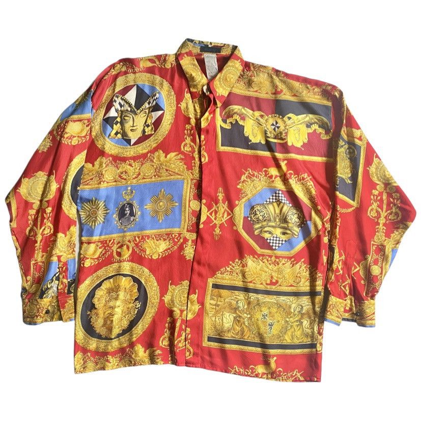 Versace Vintage 1992 Istante Versace Silk Shirt Size US M / EU 48-50 / 2 - 1 Thumbnail