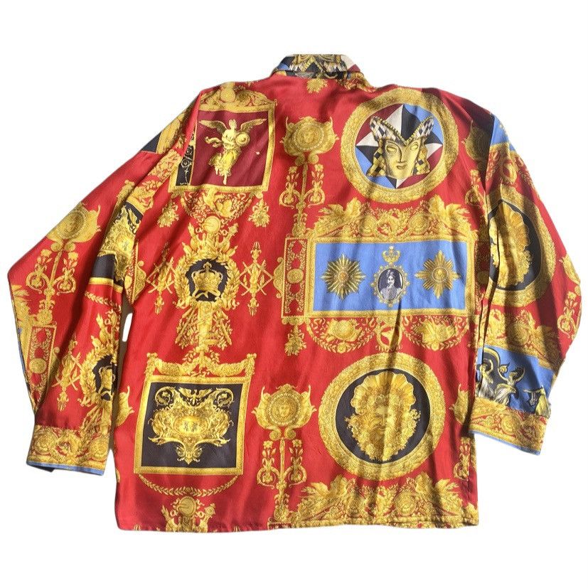 Versace Vintage 1992 Istante Versace Silk Shirt Size US M / EU 48-50 / 2 - 2 Thumbnail