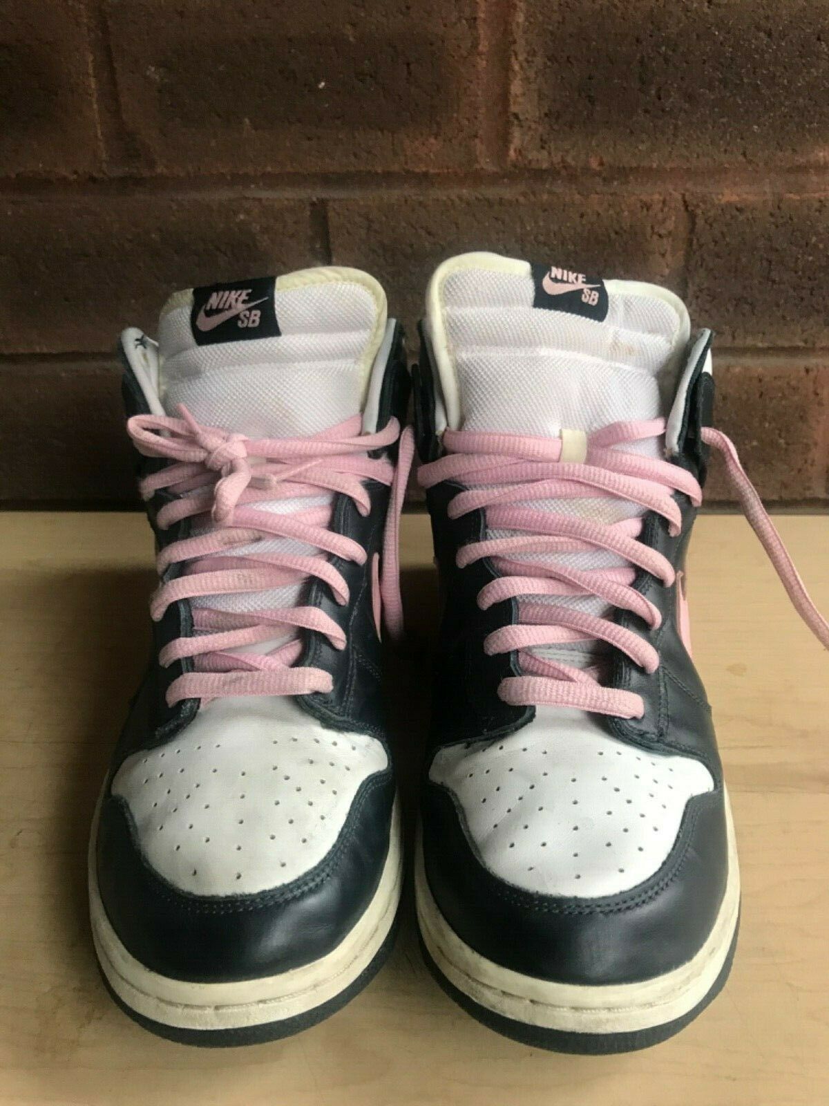 image of Nike Sb Skateboarding Dunk High " Shy Pink " Shoes in Dark Obsidian/Shy Pink, Men's (Size 12)