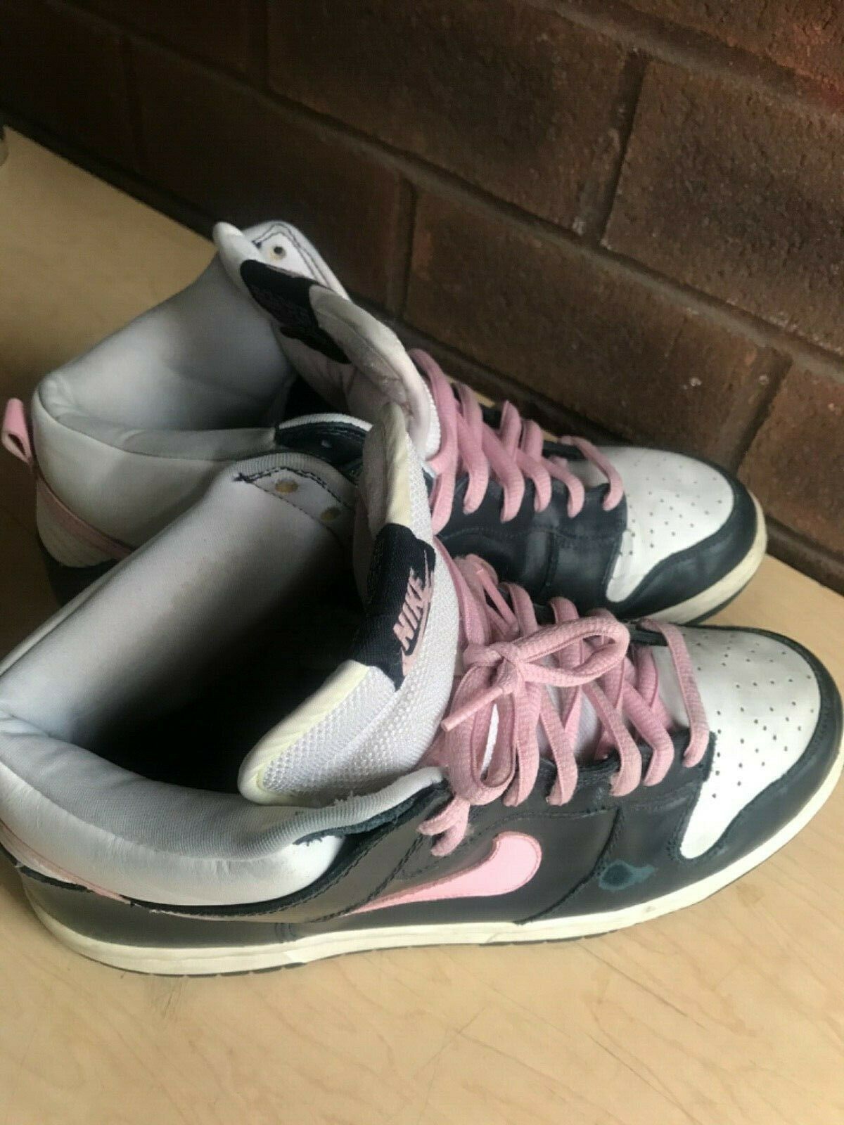 Nike NIKE SB Skateboarding Dunk High " SHY PINK " Size US 12 / EU 45 - 11 Thumbnail
