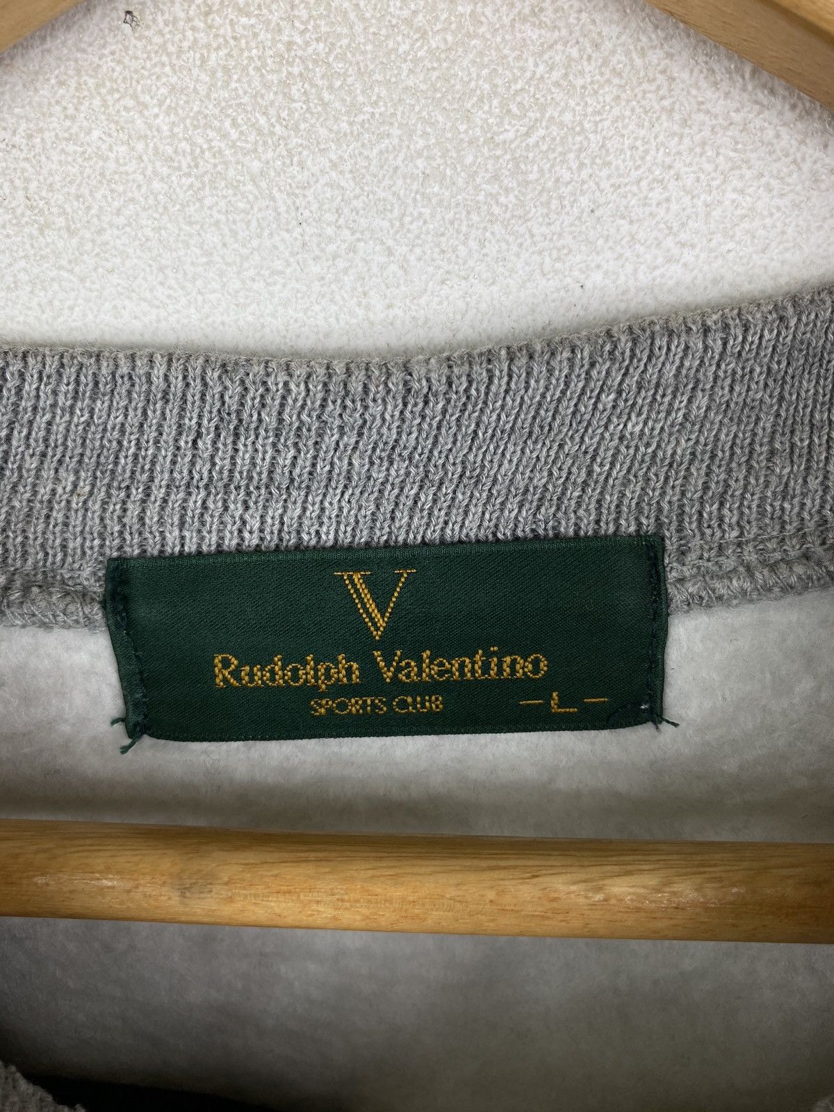 Valentino × Vintage RUDOLPH VALENTINO BIG LOGO EMBROIDERY SWEATSHIRT Size US M / EU 48-50 / 2 - 4 Thumbnail