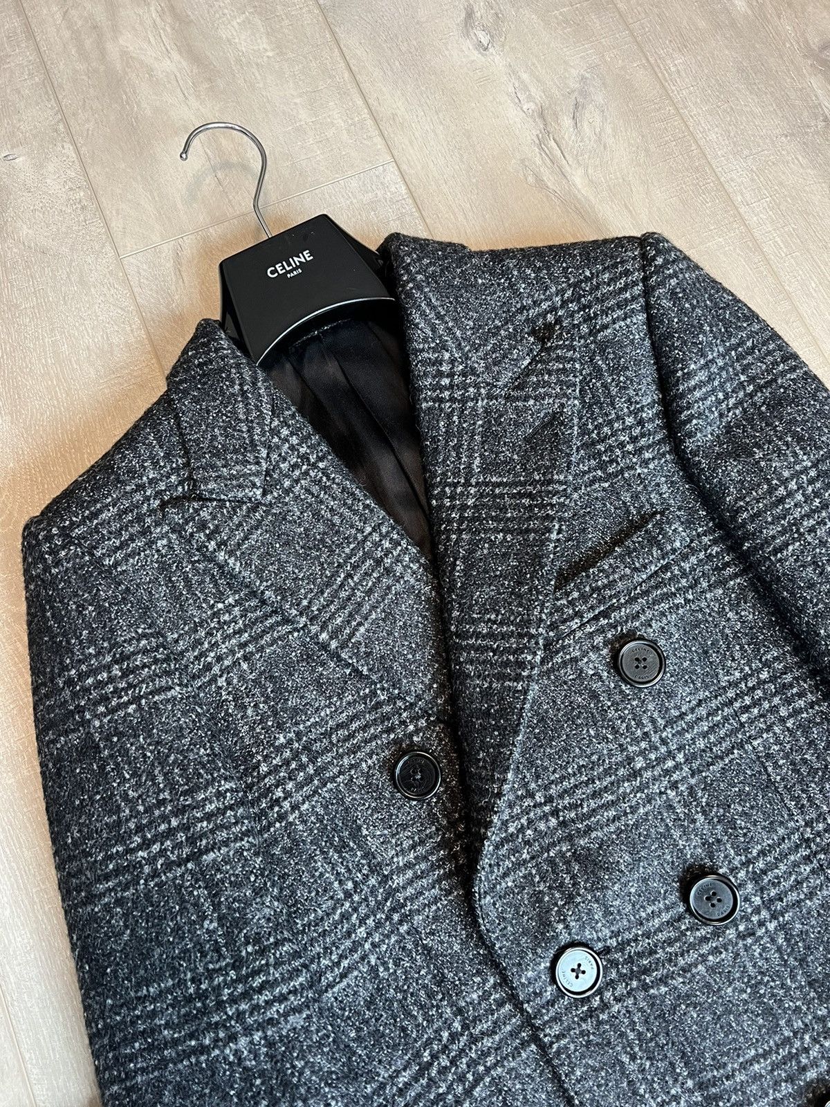 Celine × Hedi Slimane 19FW Prince of Wales Chesterfield Coat sz50/52 Size US M / EU 48-50 / 2 - 3 Thumbnail