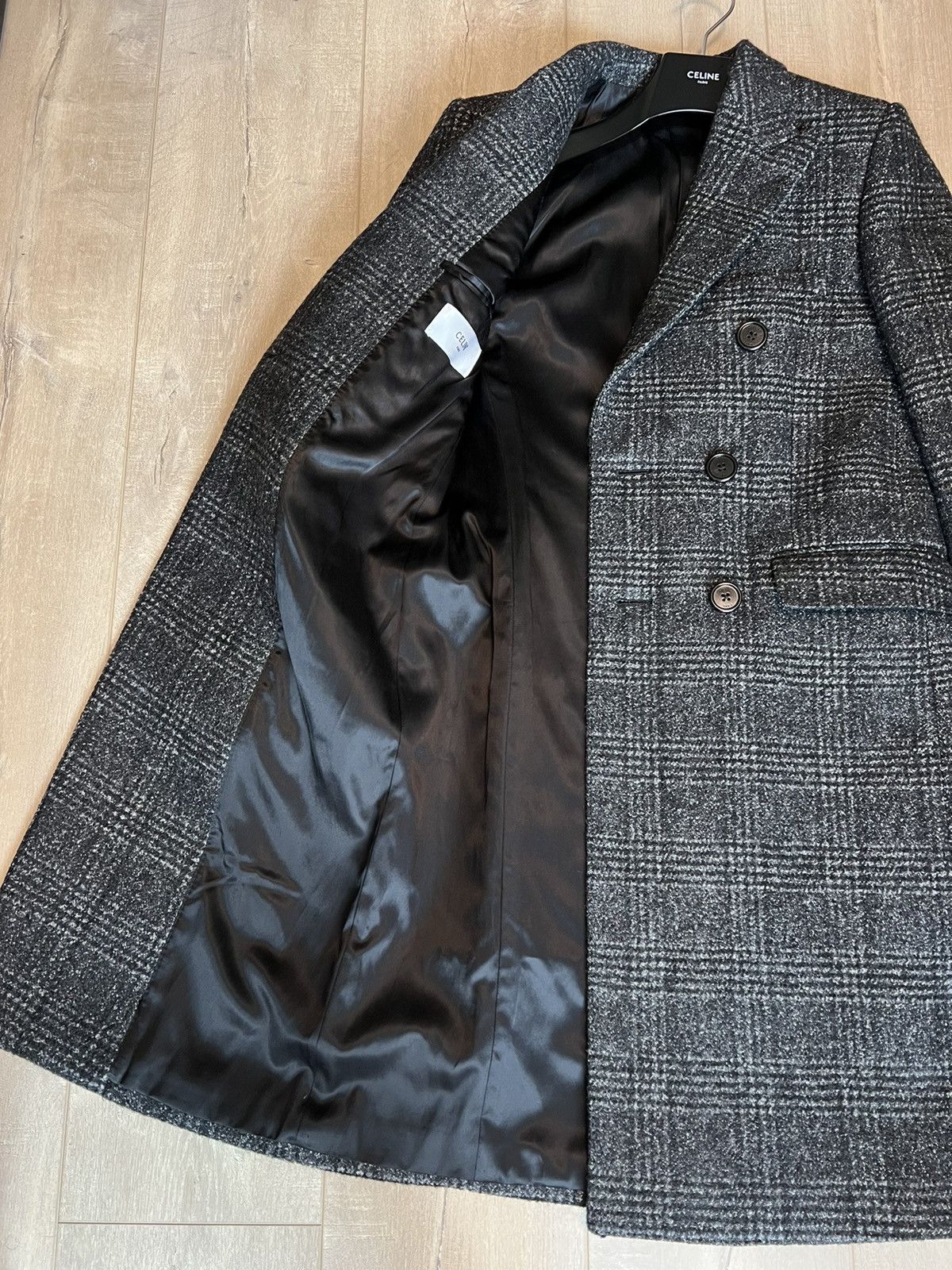 Celine × Hedi Slimane 19FW Prince of Wales Chesterfield Coat sz50/52 Size US M / EU 48-50 / 2 - 7 Thumbnail