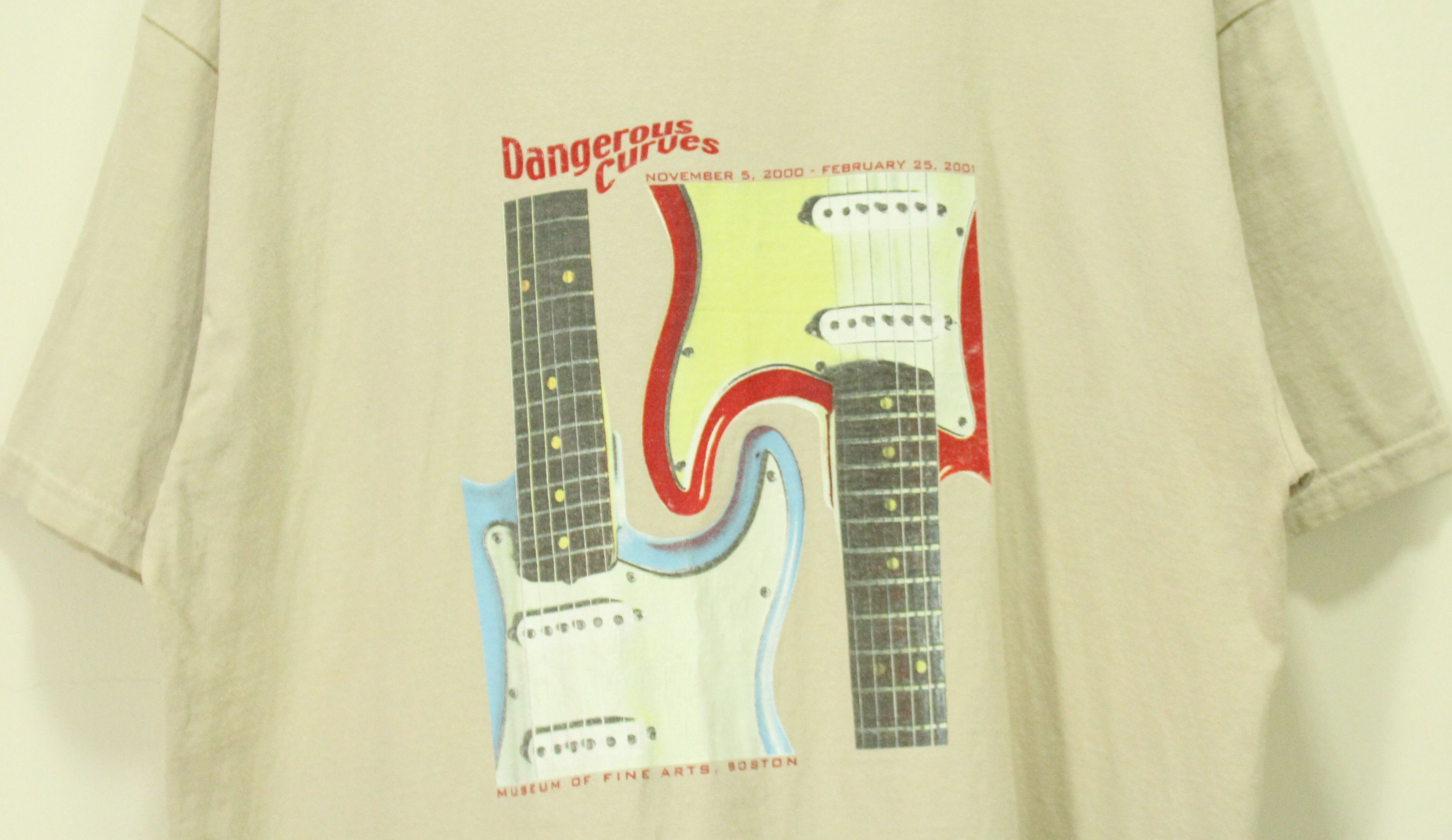 Vintage Vintage DANGEROUS CURVES T Shirt Museum of Fine Arts Size US XL / EU 56 / 4 - 4 Thumbnail