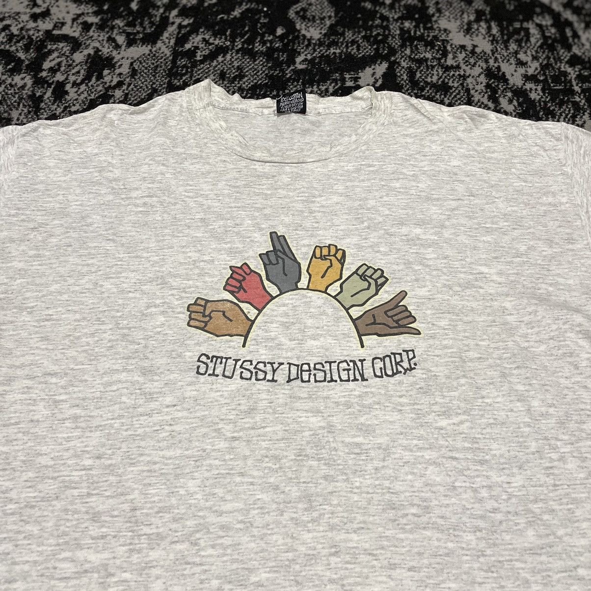 Stussy × Vintage 90s Stussy Design Corp Tshirt Size US XL / EU 56 / 4 - 2 Thumbnail