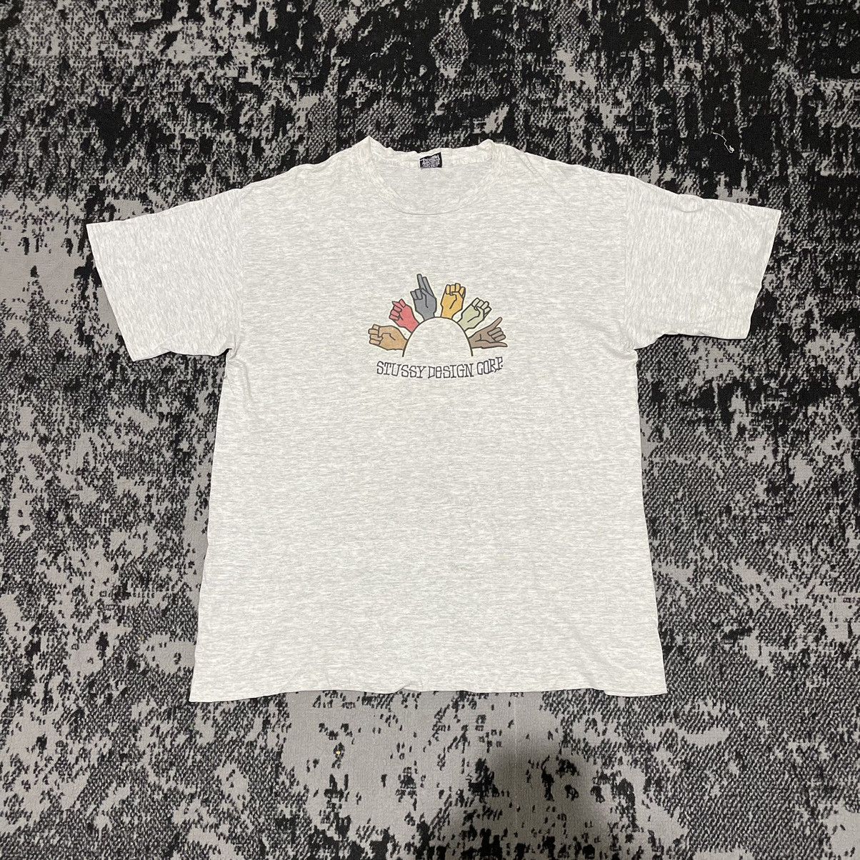 Stussy × Vintage 90s Stussy Design Corp Tshirt Size US XL / EU 56 / 4 - 1 Thumbnail