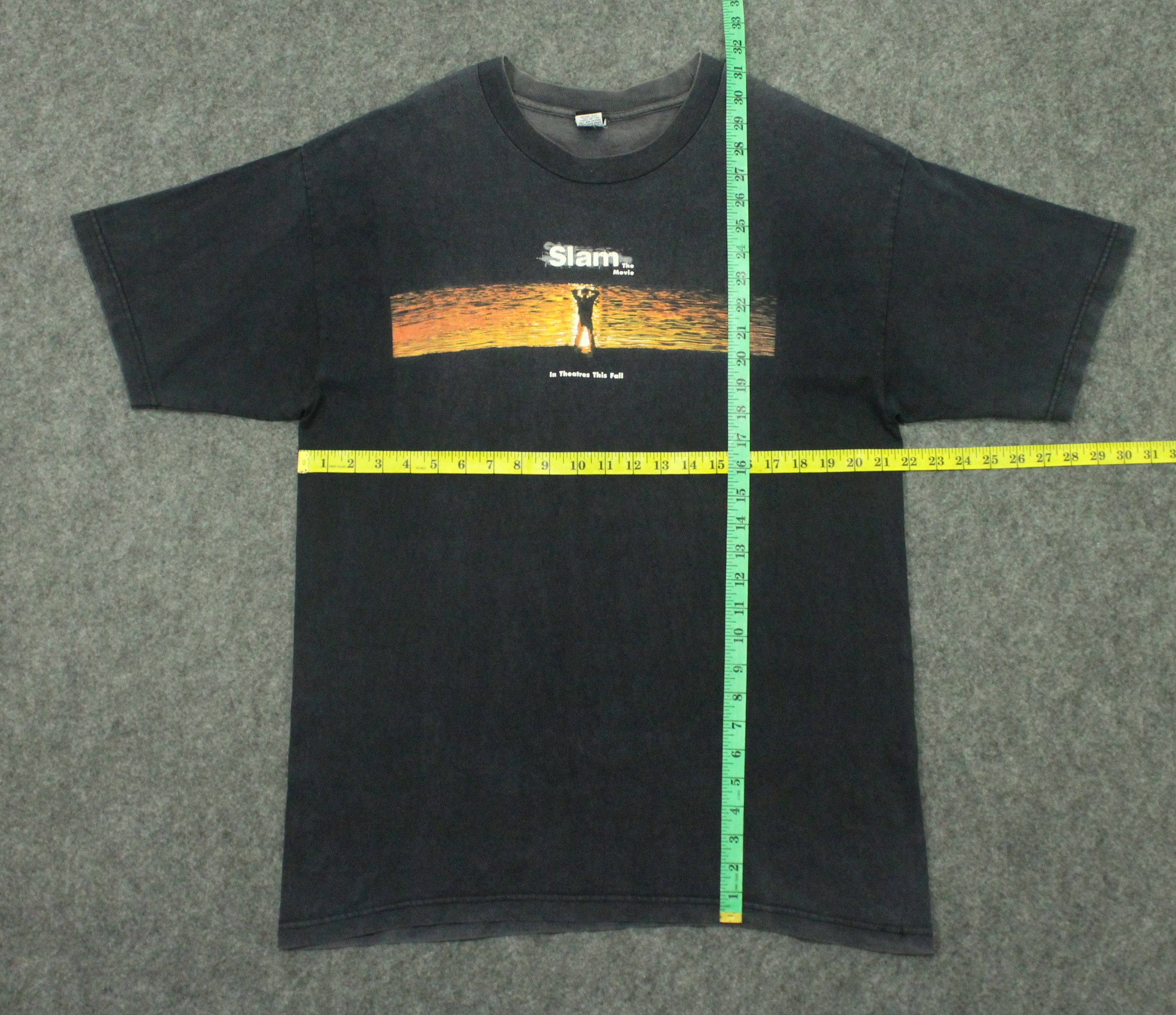 Vintage Vintage 90s SLAM THE MOVIE T Shirt Faded Levis Size US XL / EU 56 / 4 - 18 Thumbnail