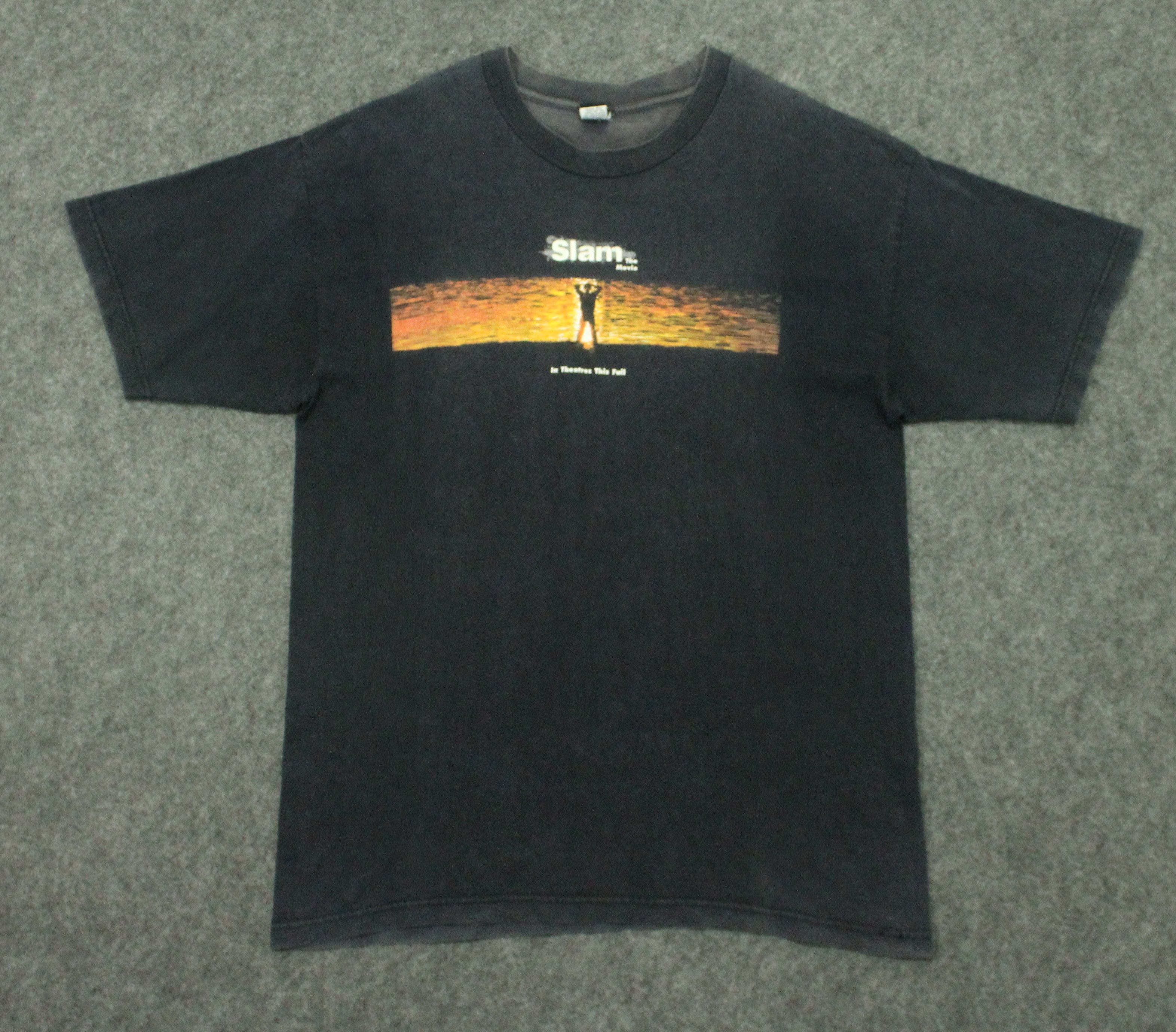 Vintage Vintage 90s SLAM THE MOVIE T Shirt Faded Levis Size US XL / EU 56 / 4 - 8 Thumbnail