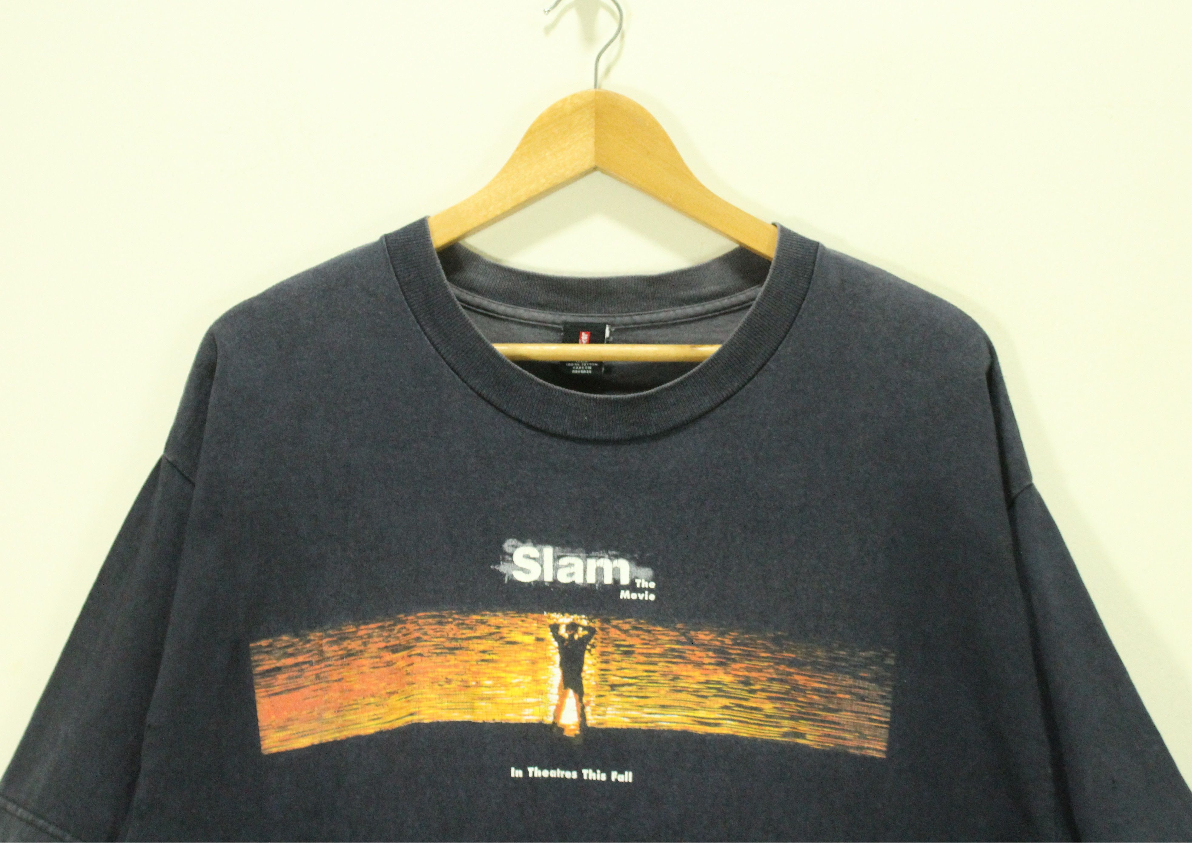 Vintage Vintage 90s SLAM THE MOVIE T Shirt Faded Levis Size US XL / EU 56 / 4 - 5 Thumbnail