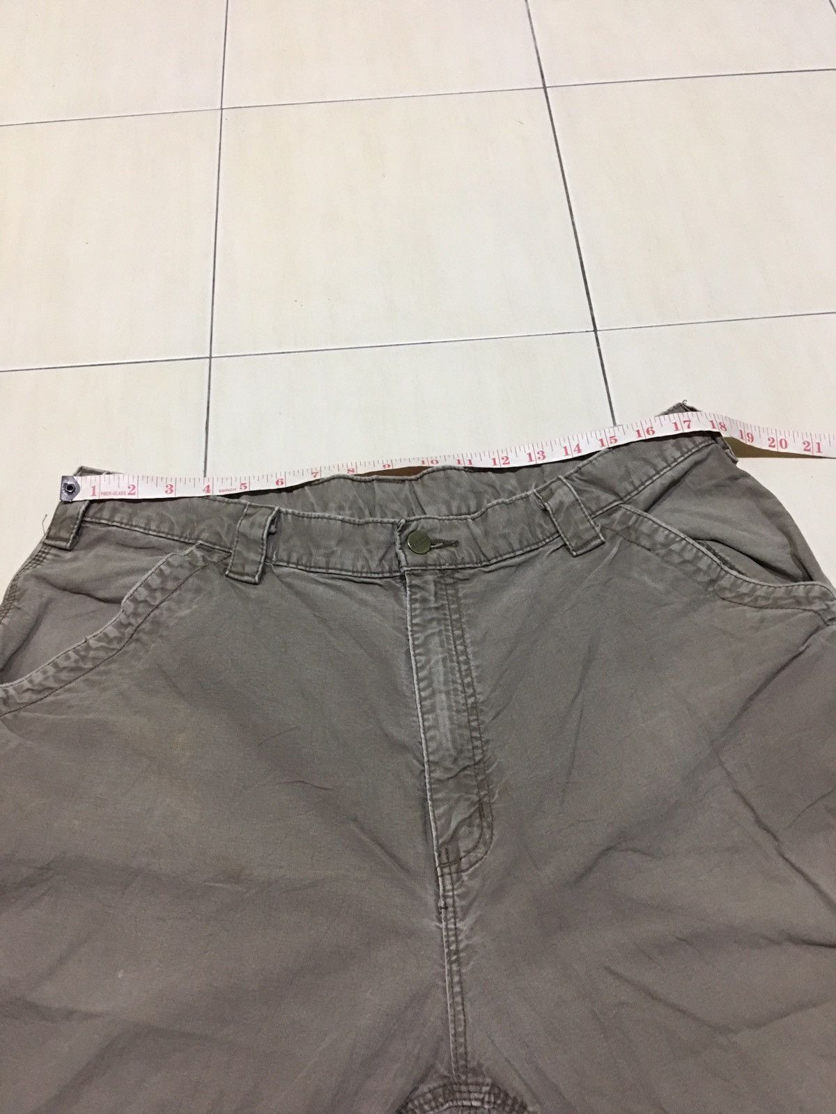 Carhartt Carhartt Cargo Military Trouser Cotton Shorts Size US 35 - 7 Thumbnail