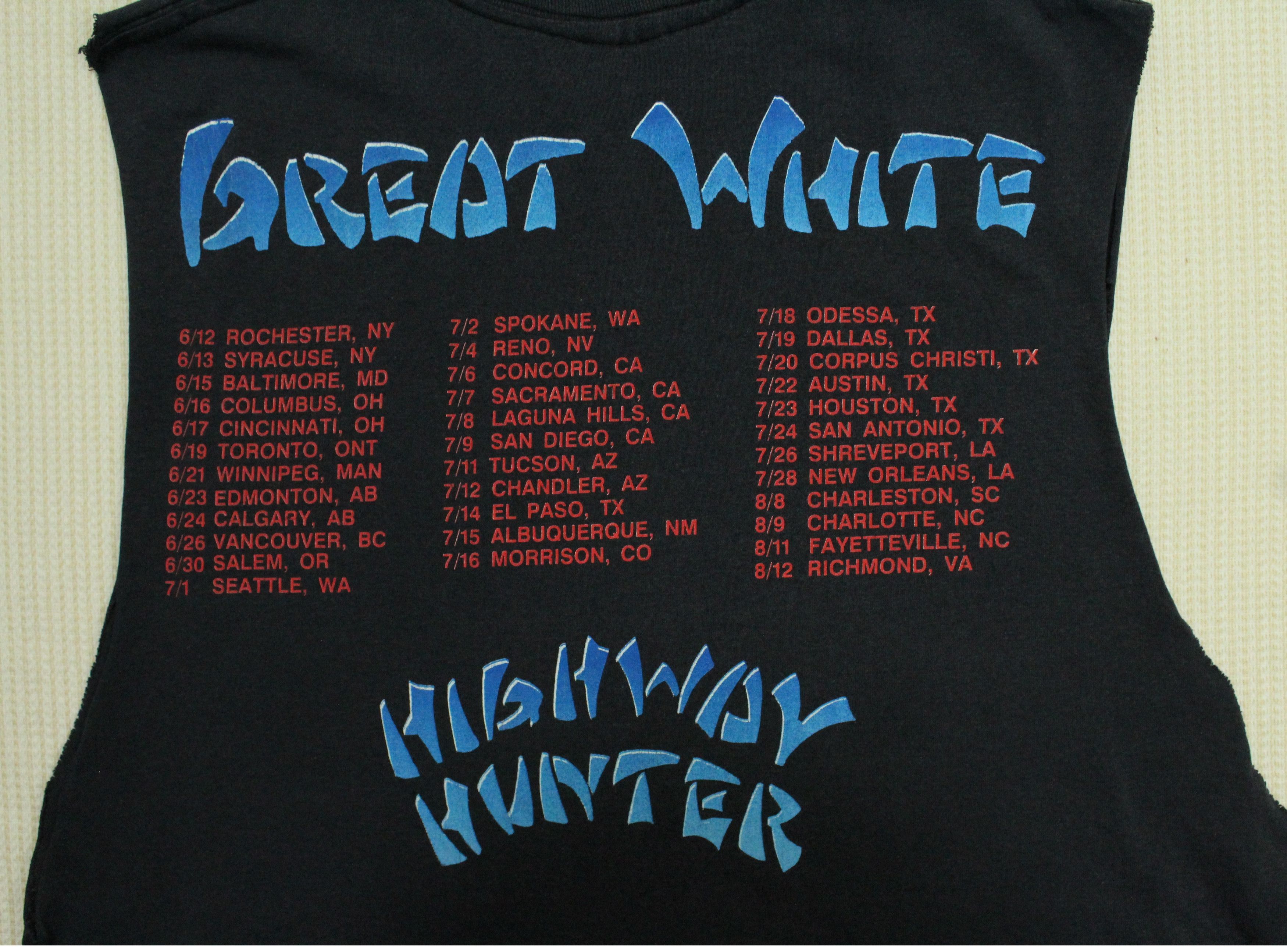 Vintage Vintage 80s MISTA BONE GREAT WHITE T Shirt Distressed Size US M / EU 48-50 / 2 - 4 Thumbnail