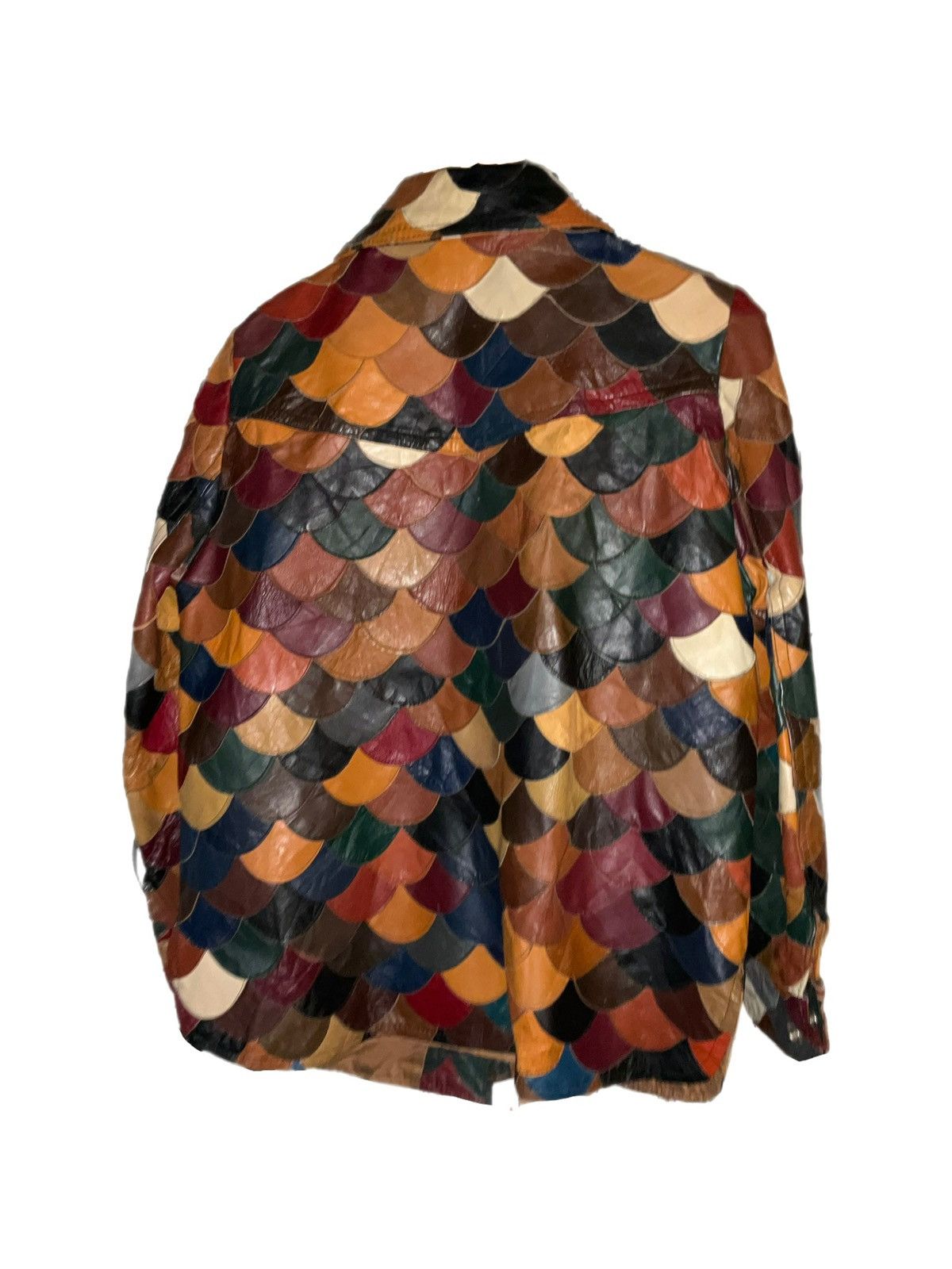 Genuine Leather × Vintage Vintage Leather Patchwork Snap Button Jacket Size US M / EU 48-50 / 2 - 2 Thumbnail