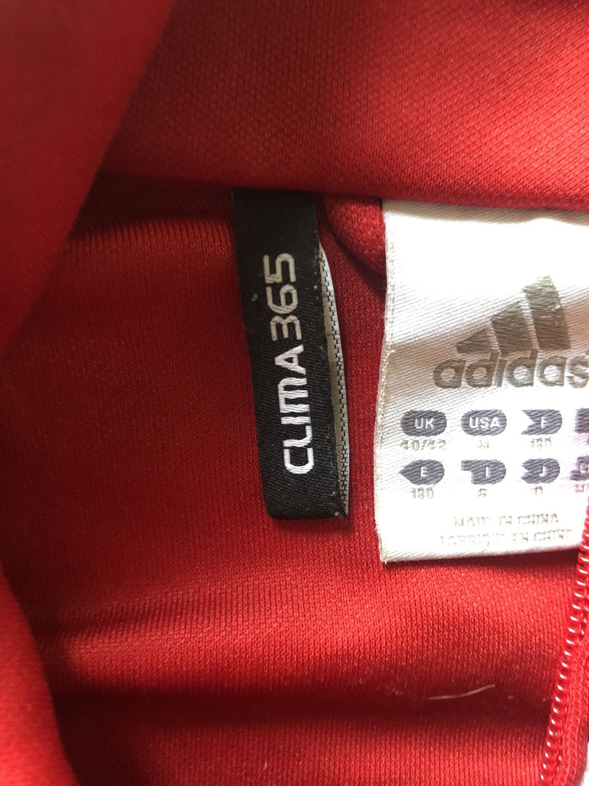 Adidas × Vintage Crazy Vintage adidas SOCCER jacket RED♦️ Size US M / EU 48-50 / 2 - 5 Thumbnail