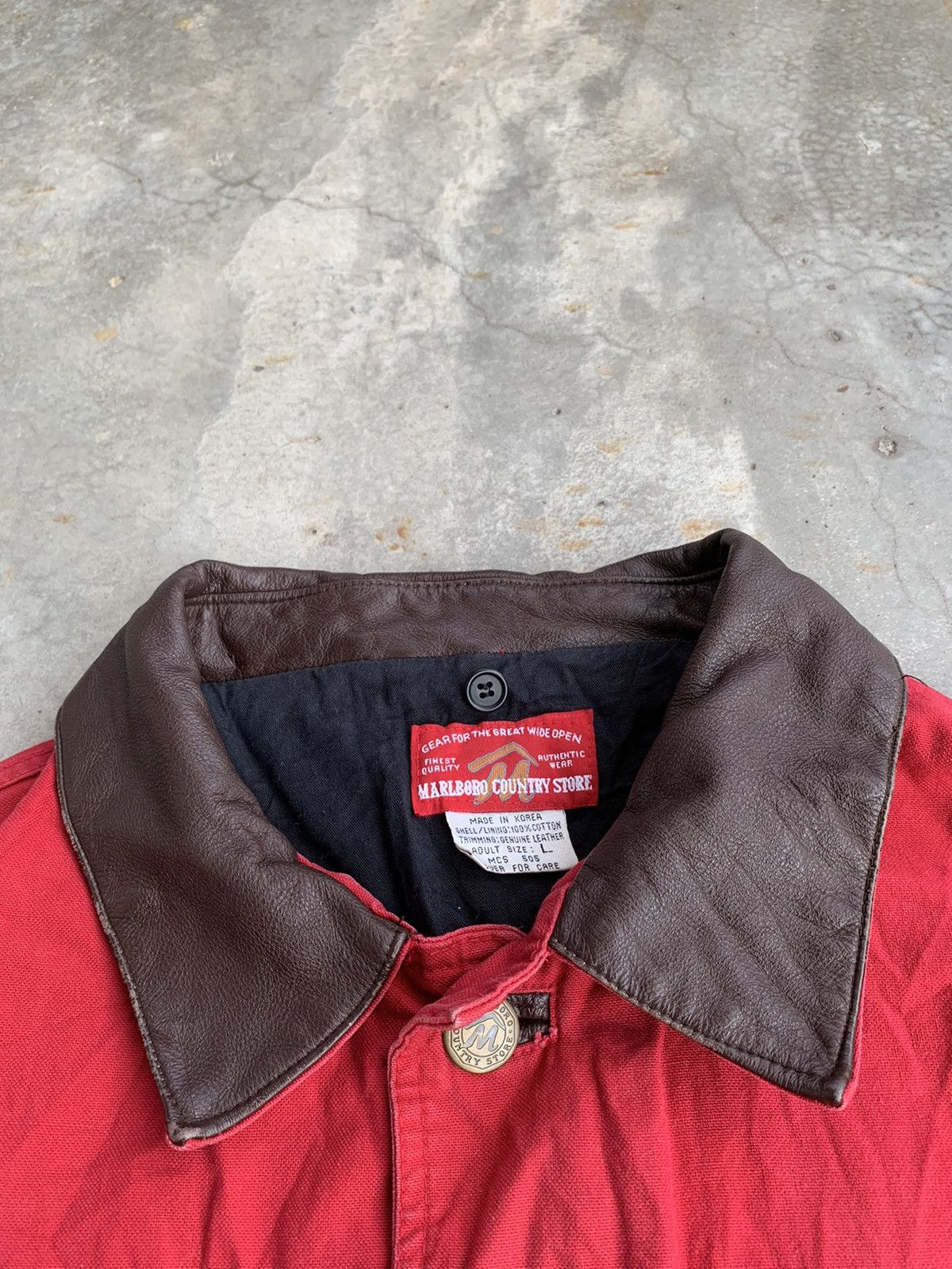 Marlboro Vintage 90s Marlboro Country Barn Worker Chore Jacket Size US XL / EU 56 / 4 - 4 Thumbnail