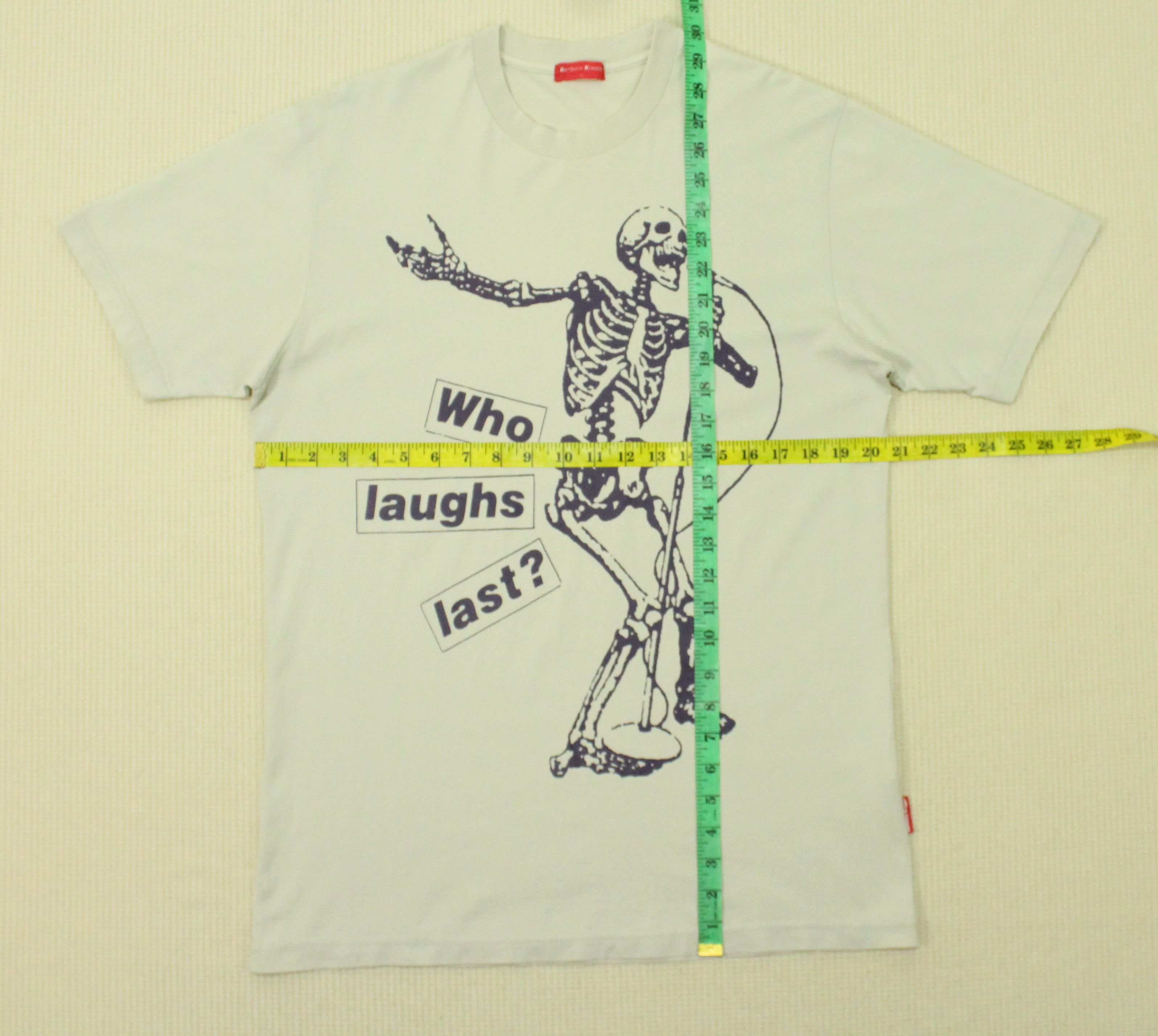 Band Tees × Barbara Kruger × Uniqlo BARBARA KRUGER T Shirt Who Laughs Last? RATM Size US L / EU 52-54 / 3 - 10 Thumbnail