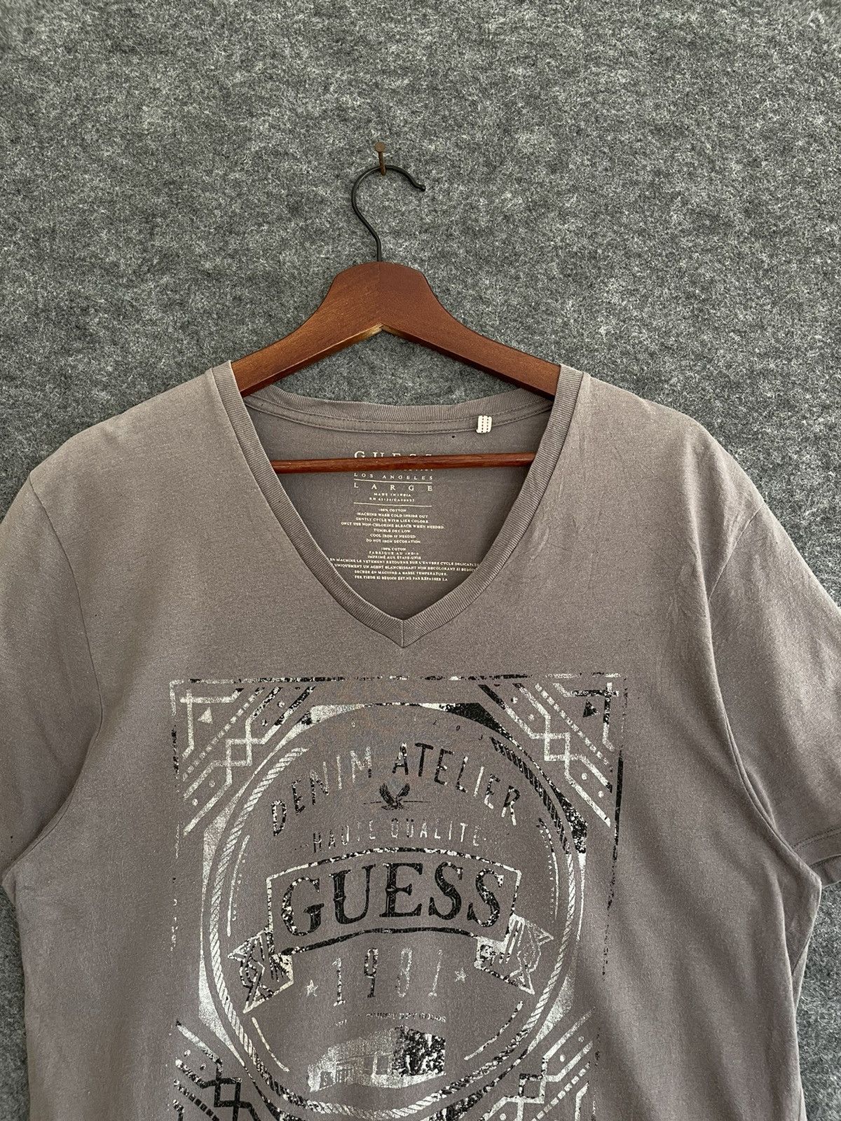 Guess GUESS V NECK TEE Size US L / EU 52-54 / 3 - 2 Thumbnail