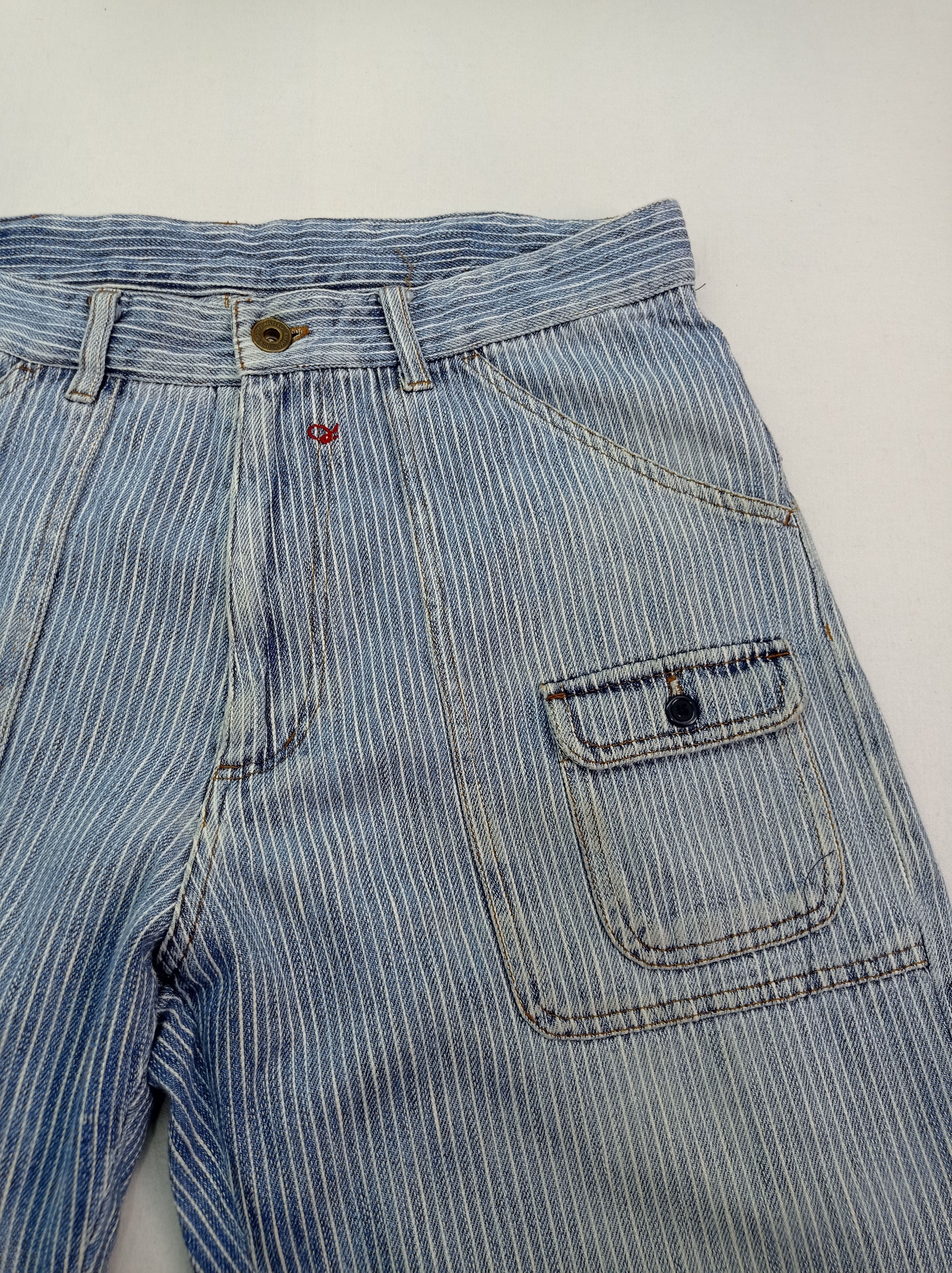 Japanese Brand Vintage Hyper Remix Hickory Stripe Baker Pants Size US 31 - 6 Thumbnail