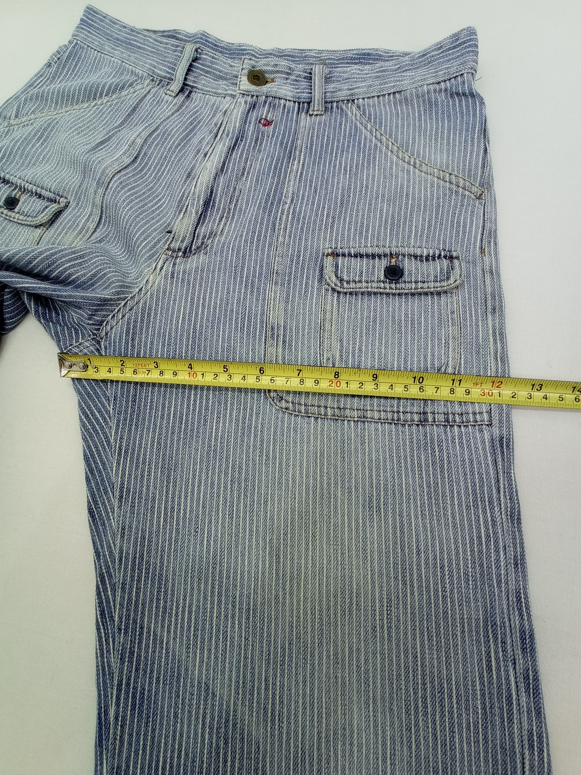Japanese Brand Vintage Hyper Remix Hickory Stripe Baker Pants Size US 31 - 21 Thumbnail