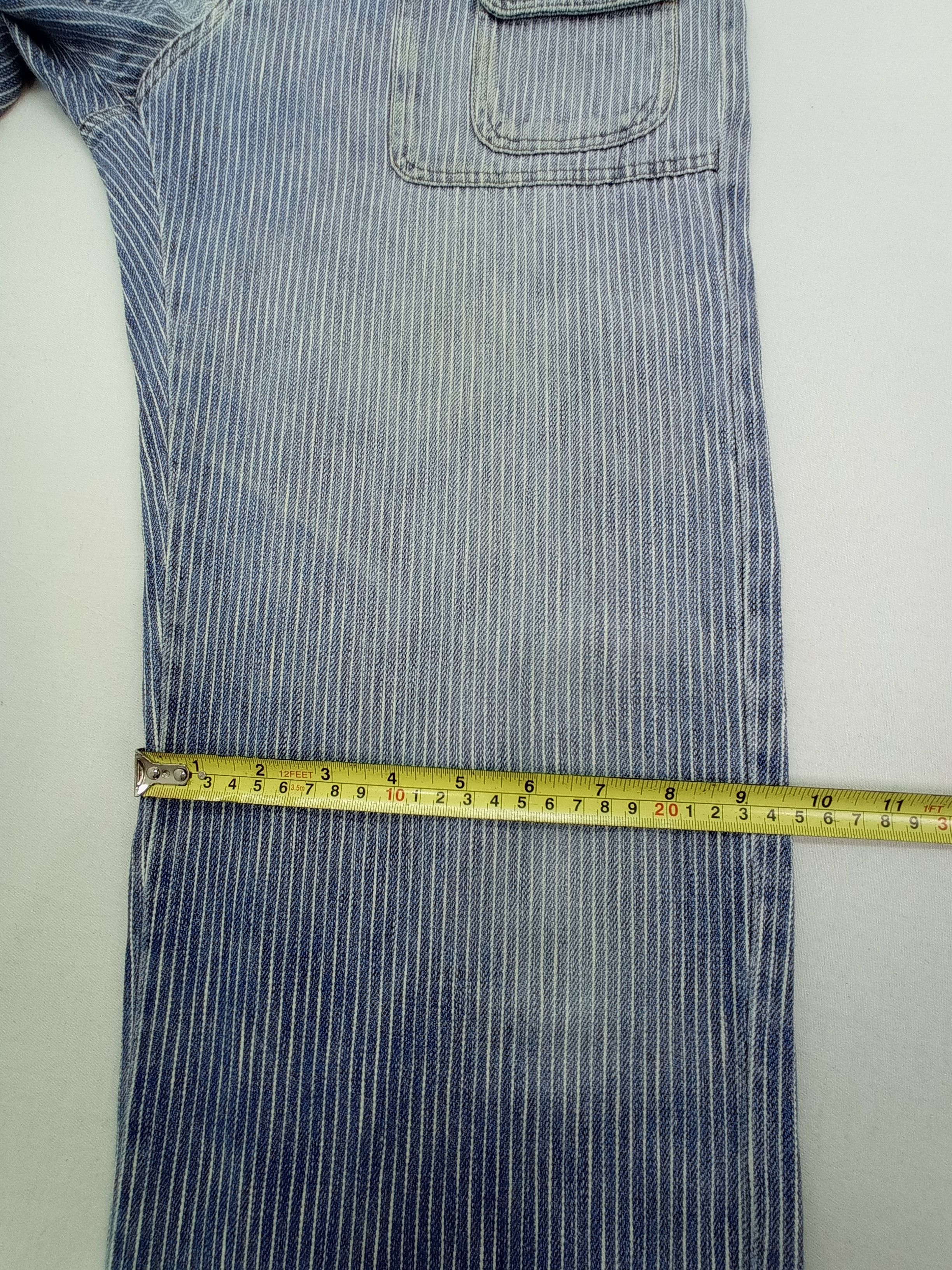 Japanese Brand Vintage Hyper Remix Hickory Stripe Baker Pants Size US 31 - 20 Thumbnail