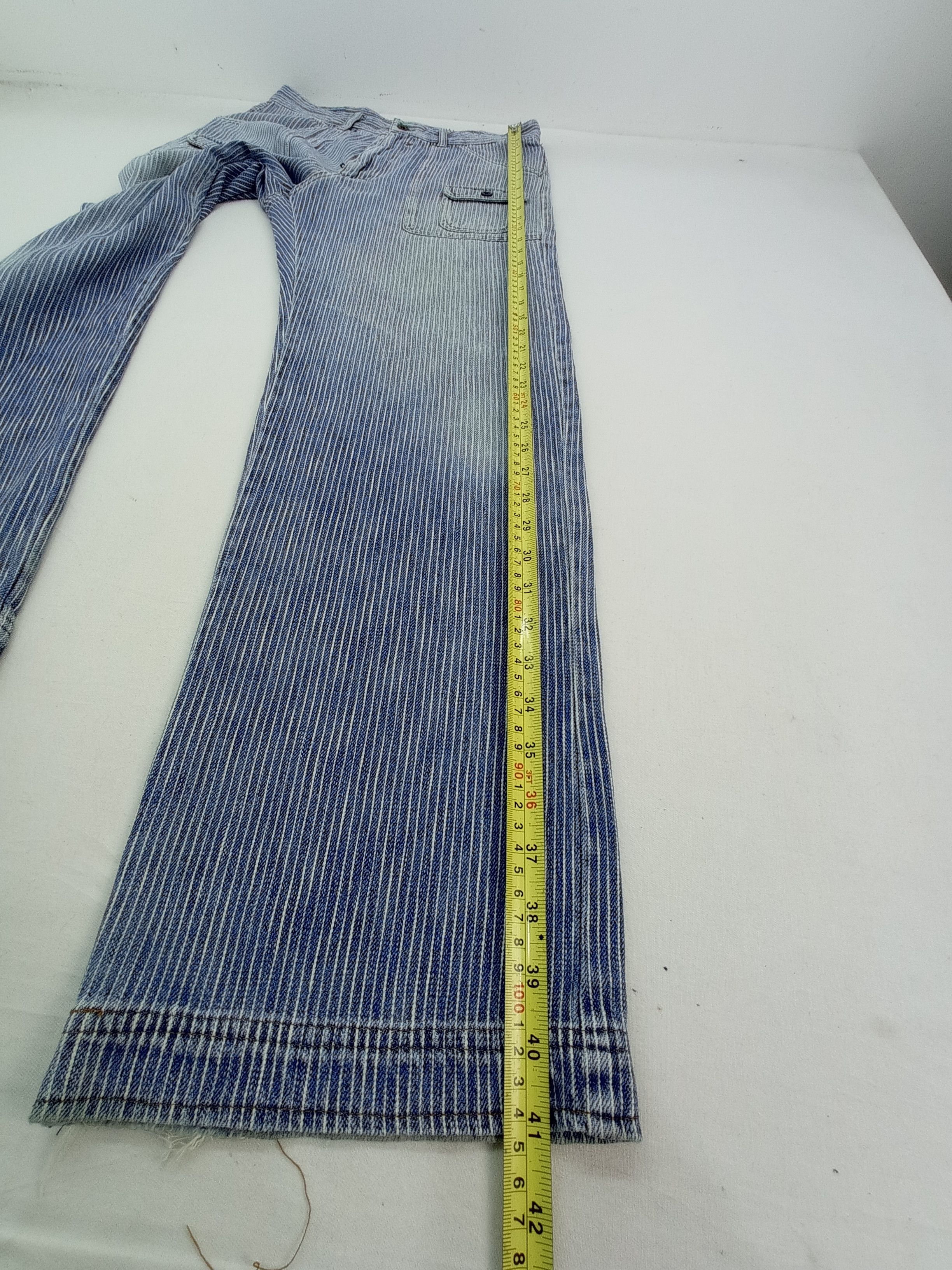 Japanese Brand Vintage Hyper Remix Hickory Stripe Baker Pants Size US 31 - 18 Thumbnail