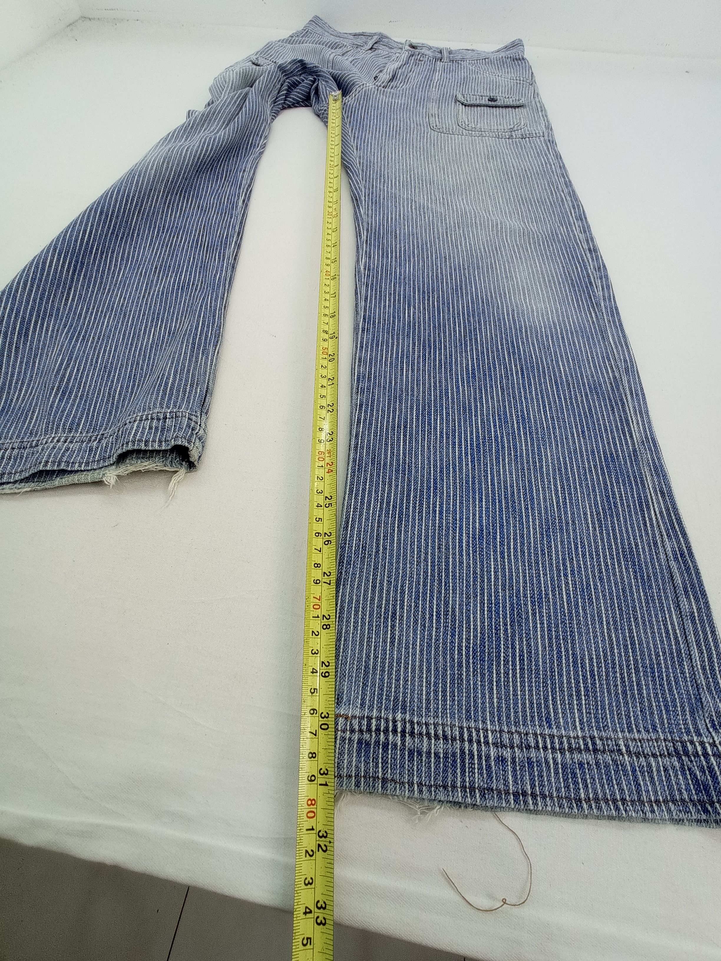Japanese Brand Vintage Hyper Remix Hickory Stripe Baker Pants Size US 31 - 17 Thumbnail