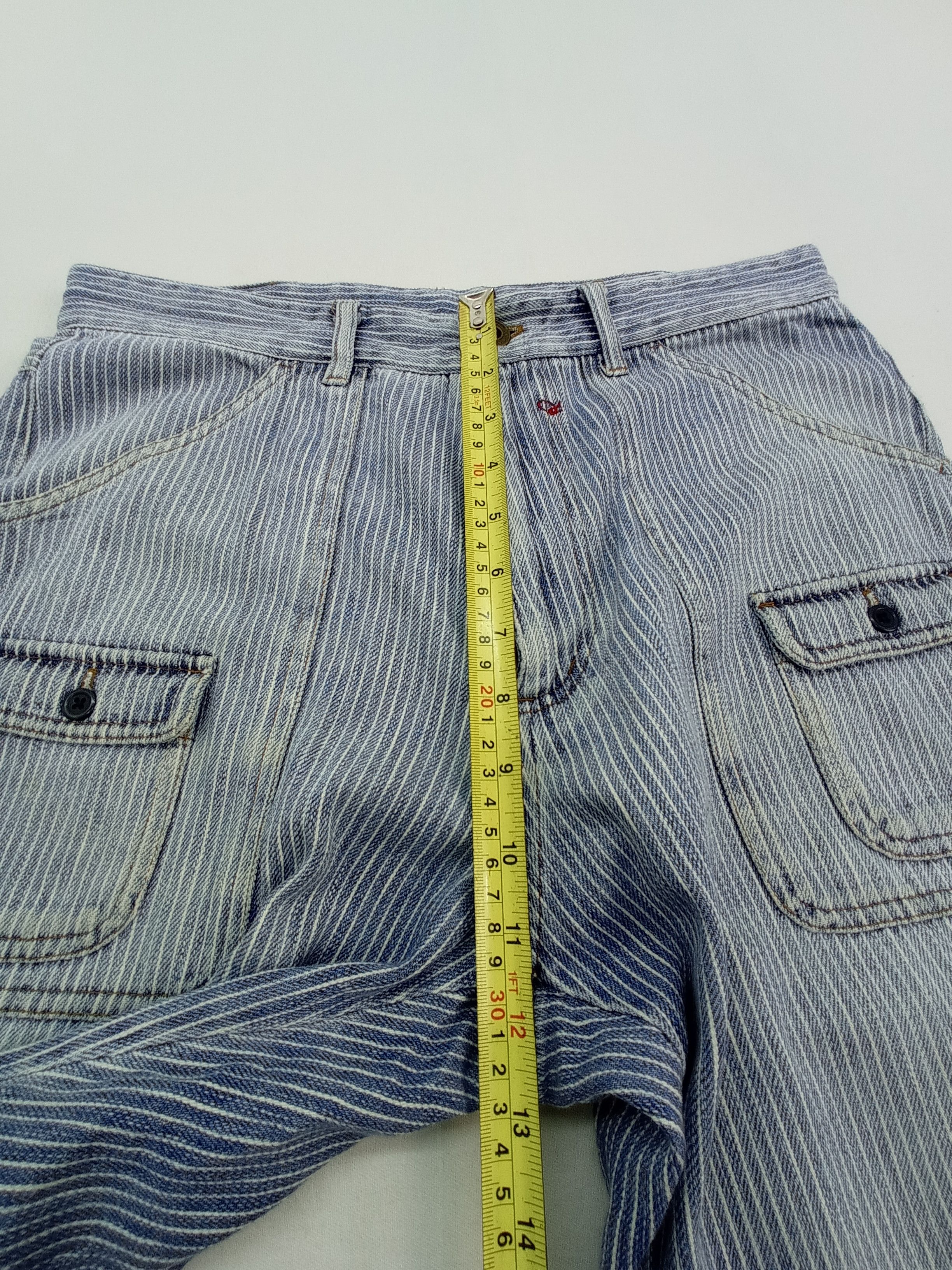 Japanese Brand Vintage Hyper Remix Hickory Stripe Baker Pants Size US 31 - 22 Thumbnail