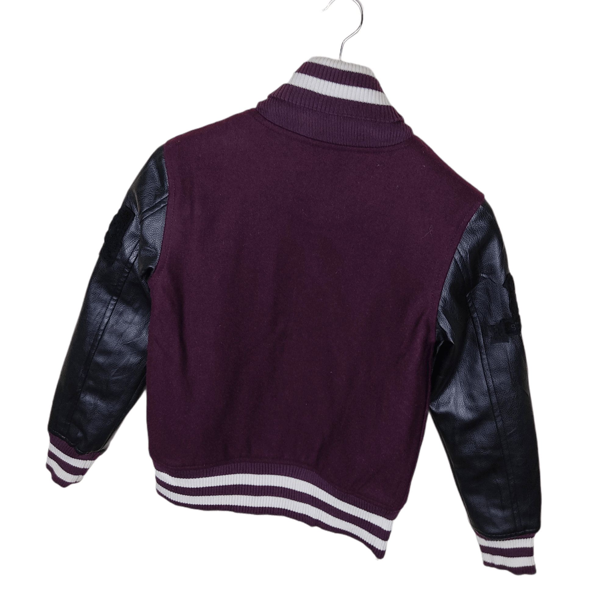 BROWNY Leather Varsity Jacket