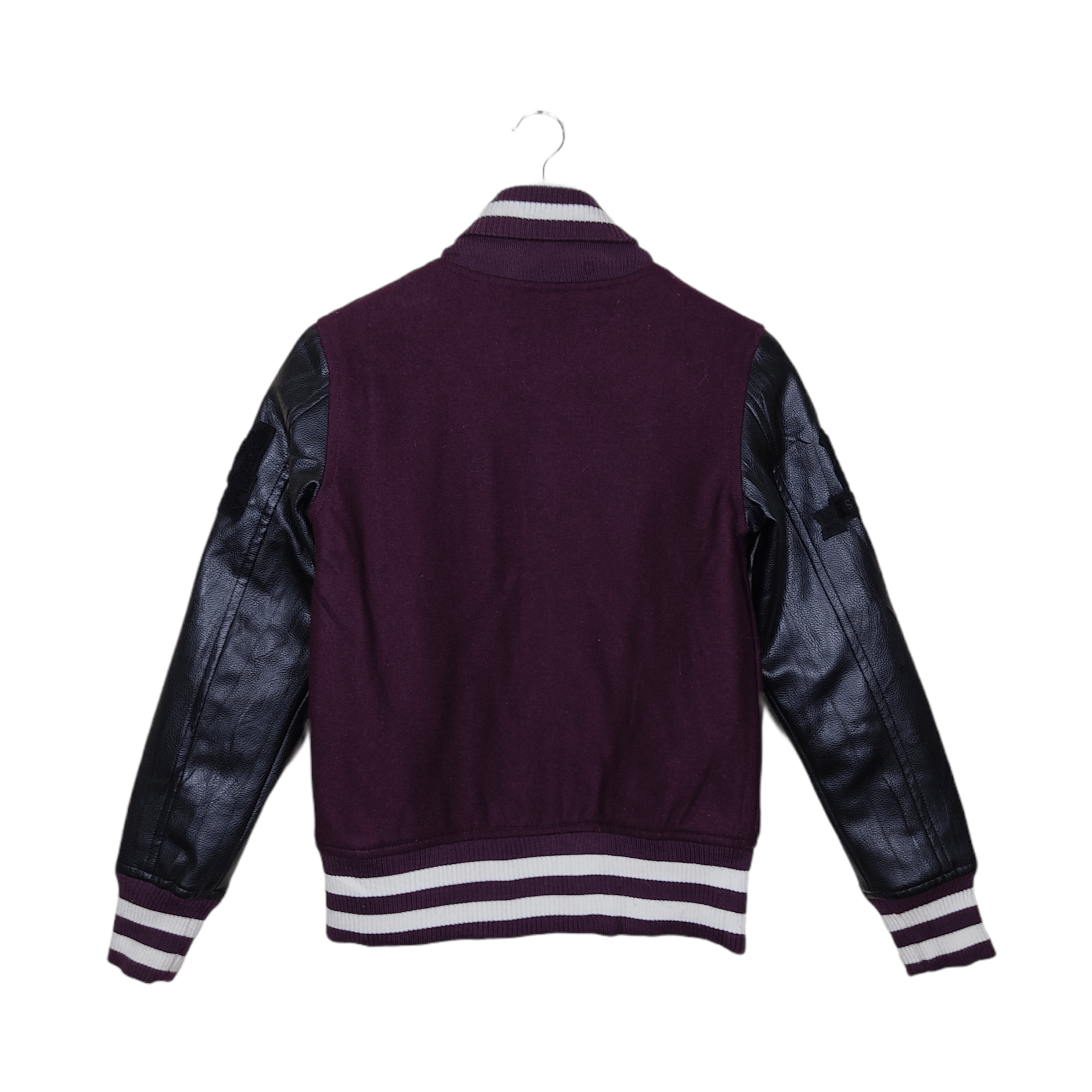 BROWNY Leather Varsity Jacket