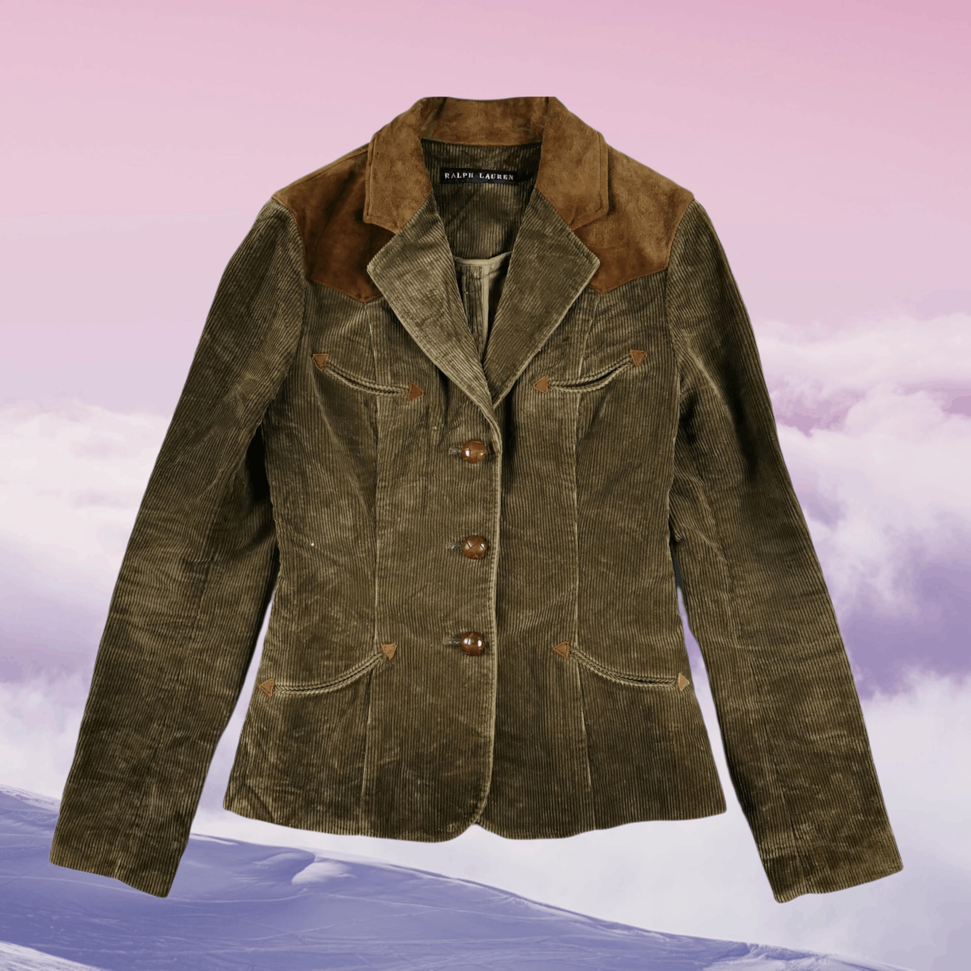 Polo Ralph Lauren Polo Ralph Lauren Western Corduroy Blazer Jacket Size S / US 4 / IT 40 - 1 Thumbnail