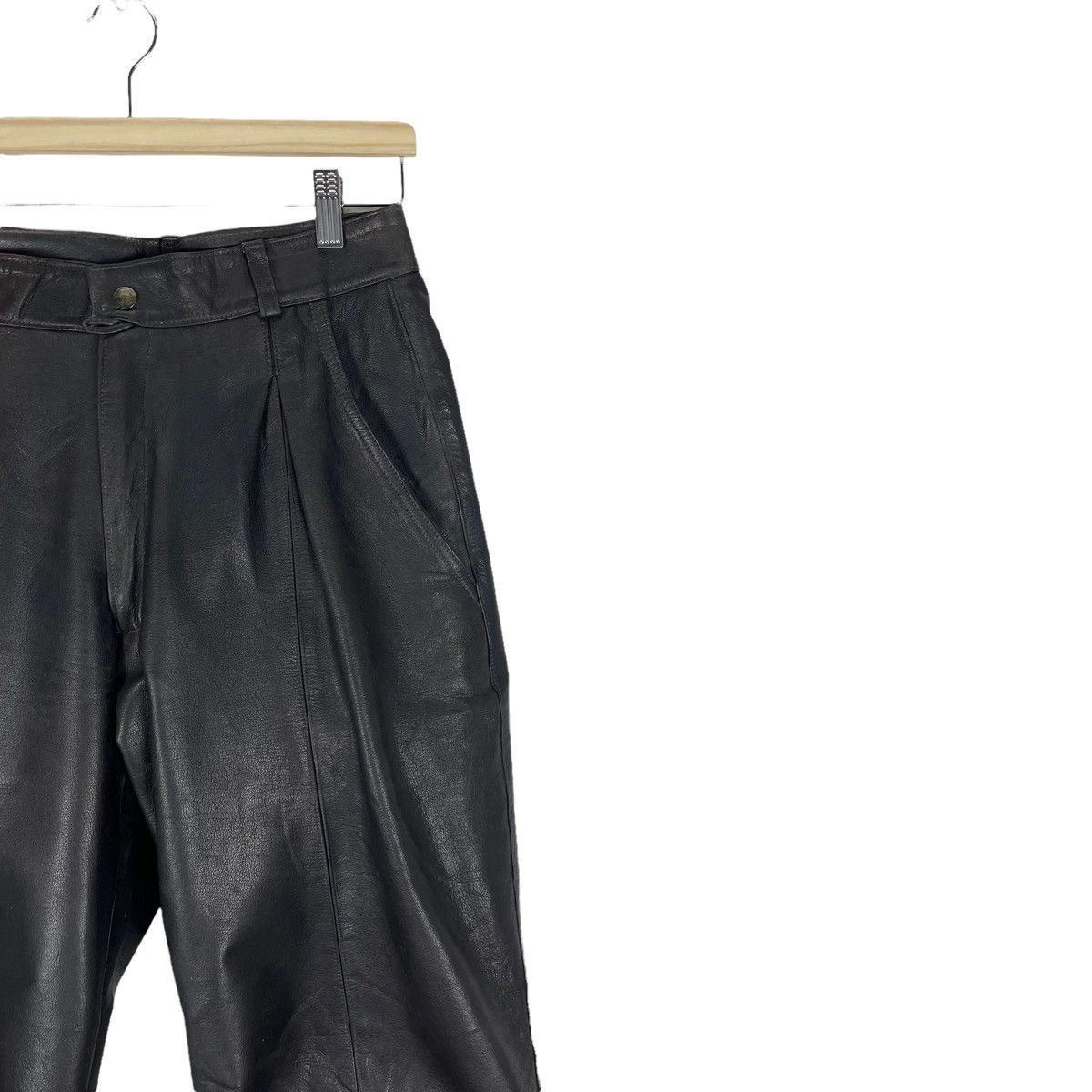Marithe + Francois Girbaud ⚡️80s MARITHE FRANCOIS GIRBAUD MILLESIMES LEATHER PANTS Size US 28 / EU 44 - 3 Thumbnail