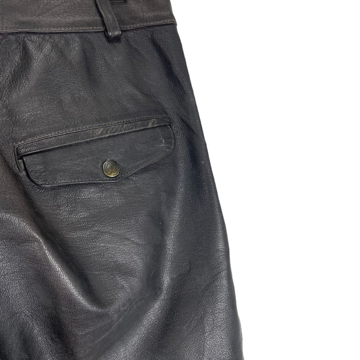 Marithe + Francois Girbaud ⚡️80s MARITHE FRANCOIS GIRBAUD MILLESIMES LEATHER PANTS Size US 28 / EU 44 - 4 Thumbnail