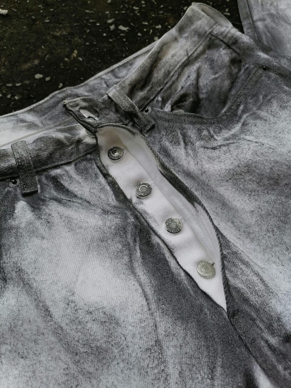 Levi's × Levi's Vintage Clothing Levi's Strauss 501 Fly Button Custom Made White Jeans Size US 32 / EU 48 - 7 Thumbnail