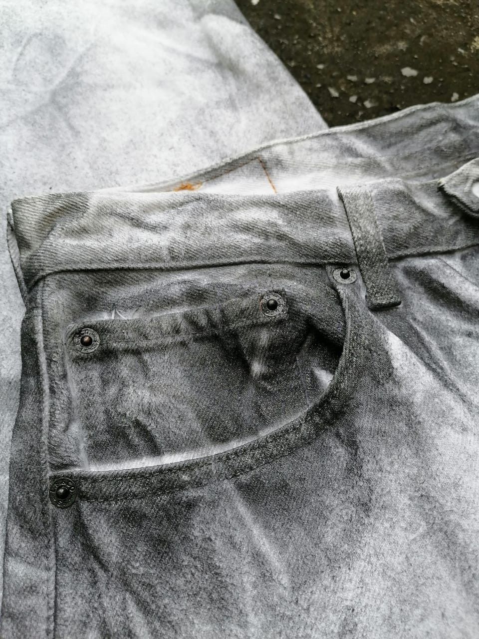 Levi's × Levi's Vintage Clothing Levi's Strauss 501 Fly Button Custom Made White Jeans Size US 32 / EU 48 - 2 Thumbnail