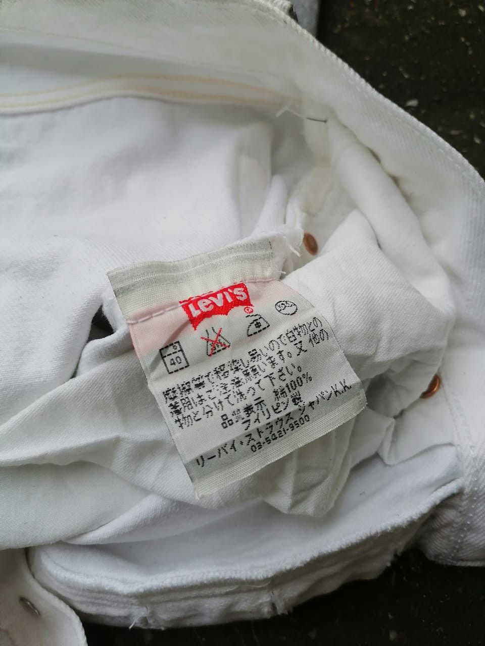 Levi's × Levi's Vintage Clothing Levi's Strauss 501 Fly Button Custom Made White Jeans Size US 32 / EU 48 - 4 Thumbnail