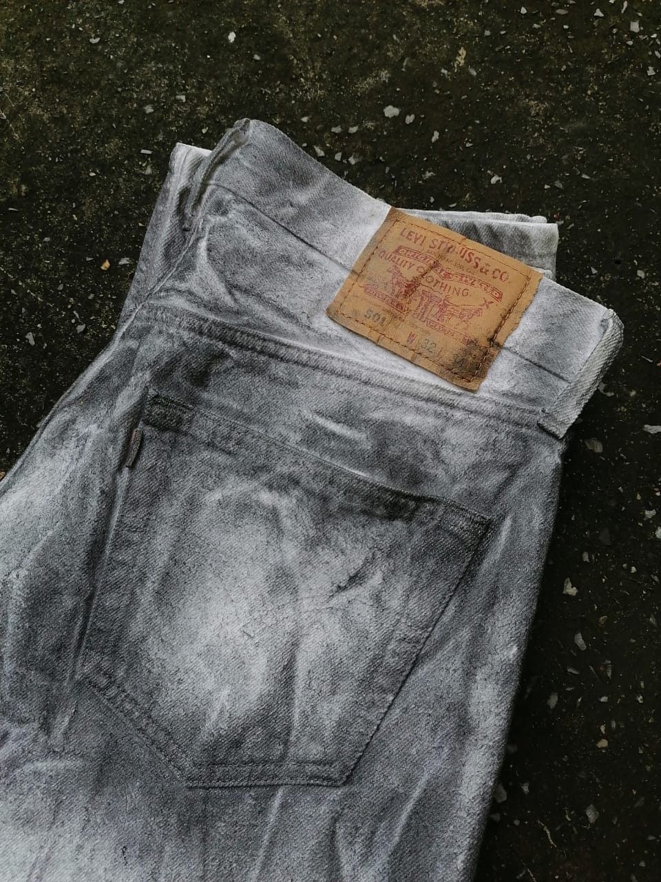 Levi's × Levi's Vintage Clothing Levi's Strauss 501 Fly Button Custom Made White Jeans Size US 32 / EU 48 - 9 Thumbnail