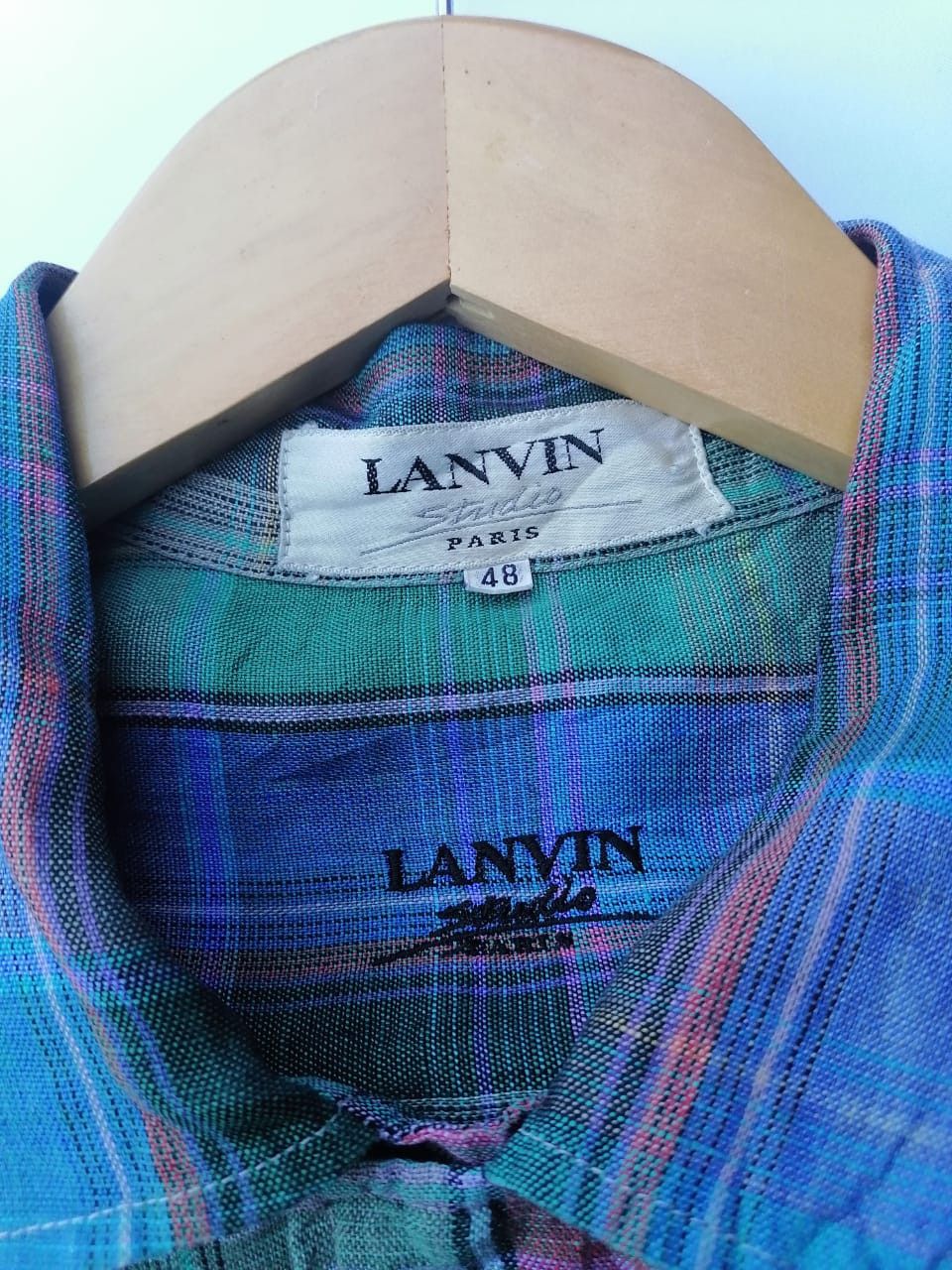 Lanvin Lanvin Multicolor Plaid Buttons Shirt Size US L / EU 52-54 / 3 - 3 Thumbnail
