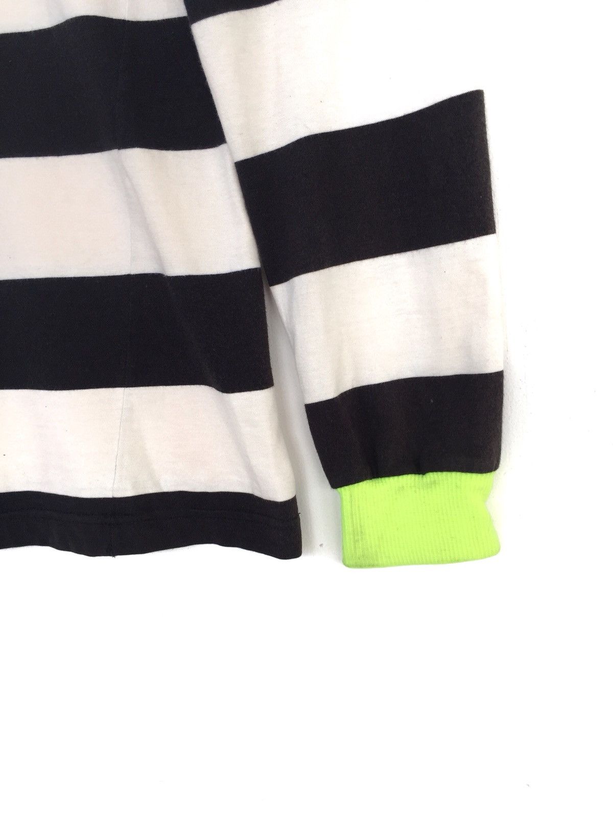 A.P.C. Old A.P.C. Border Stripe With Green Cuff LS Shirt Size US S / EU 44-46 / 1 - 3 Thumbnail